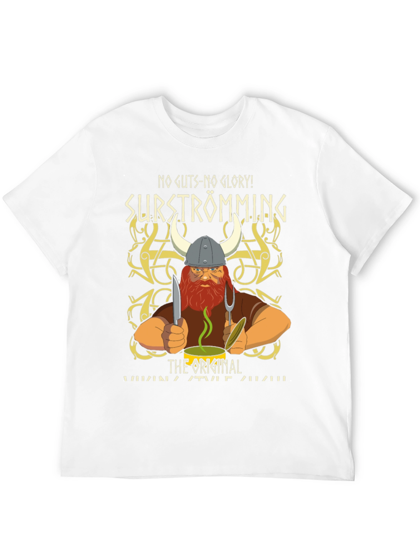 Surströmming Viking T-Shirt - No Guts No Glory