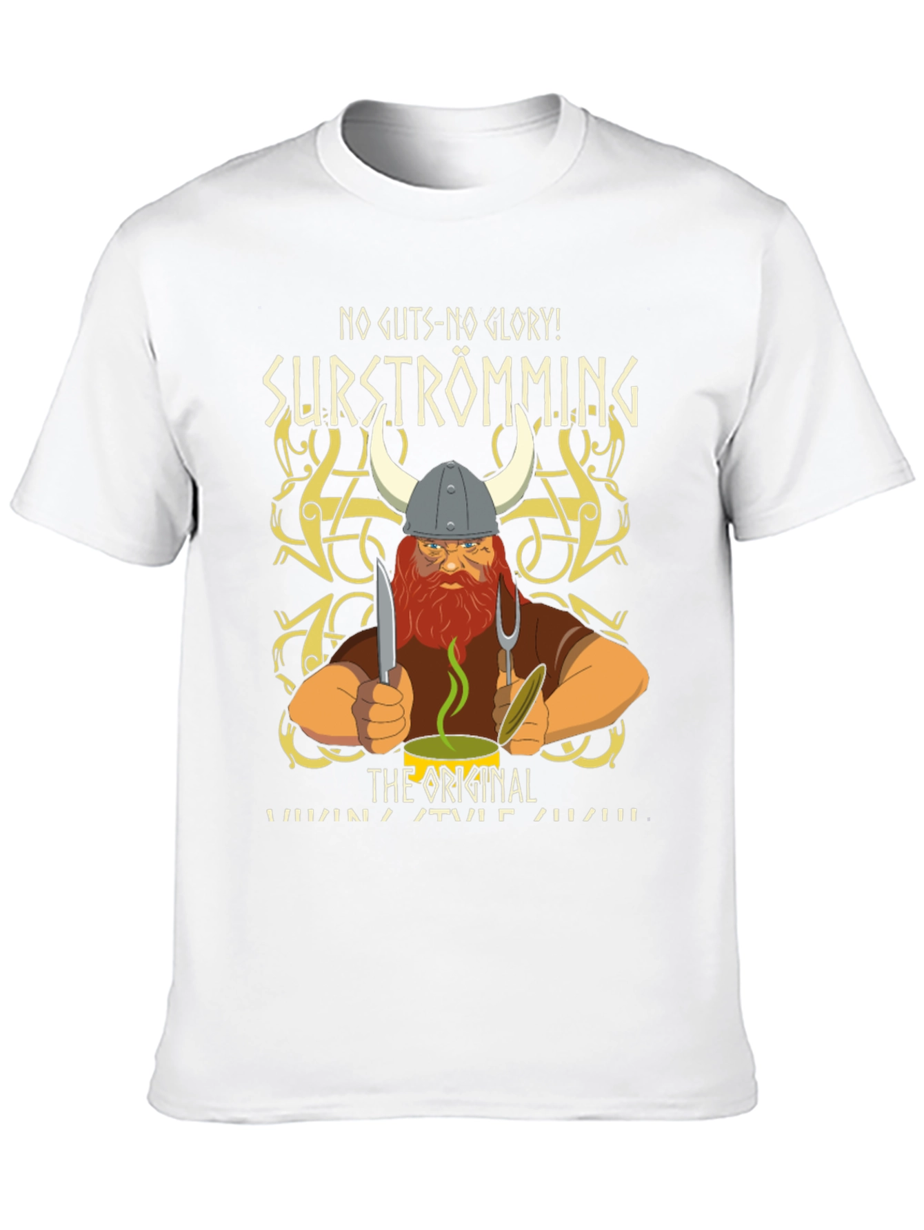 Surströmming Viking T-Shirt - No Guts No Glory