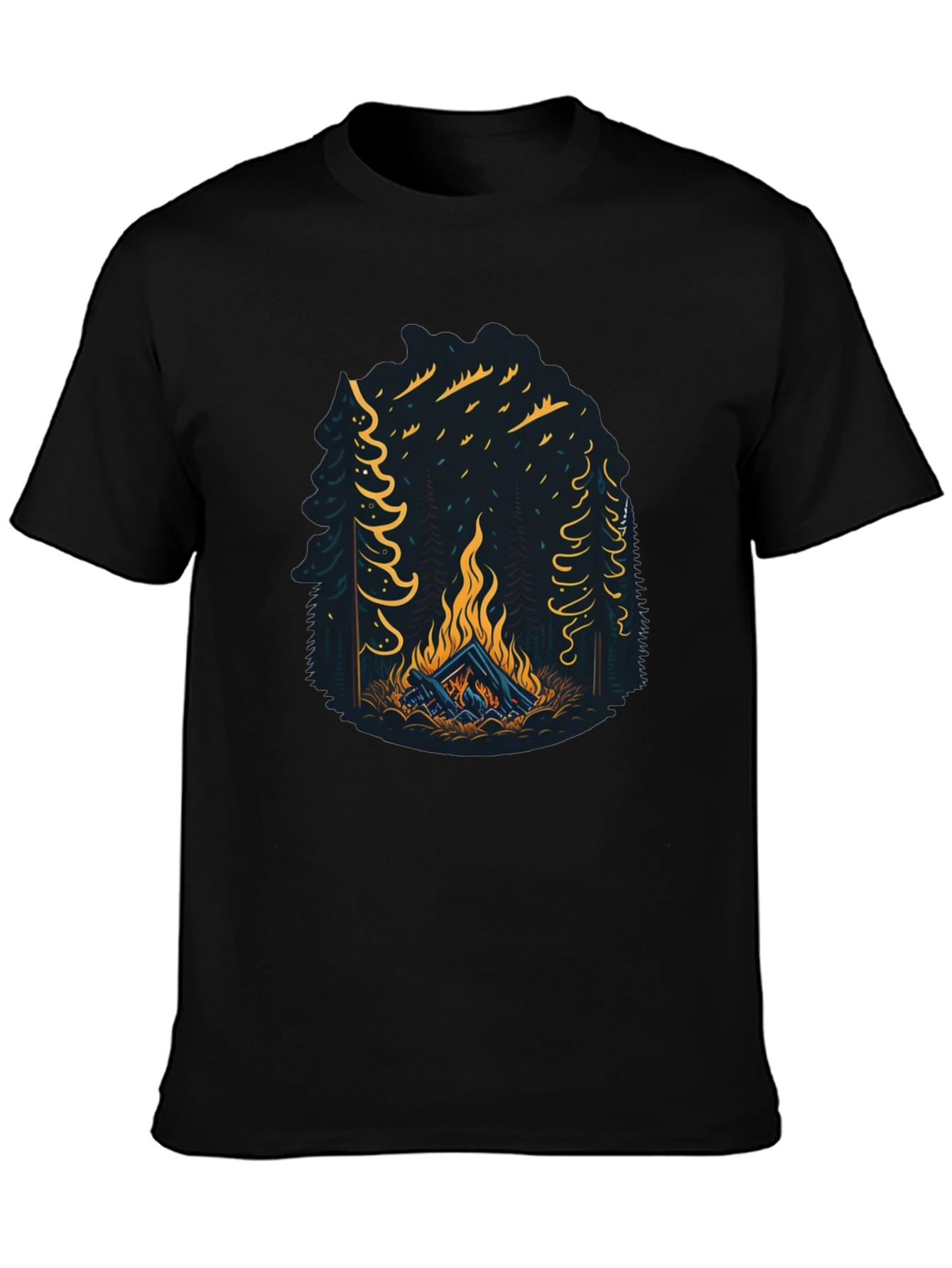 Campfire Graphic Tee - Adventure Awaits