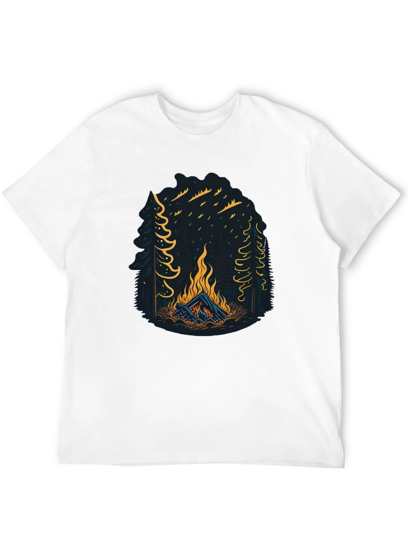 Campfire Graphic Tee - Adventure Awaits