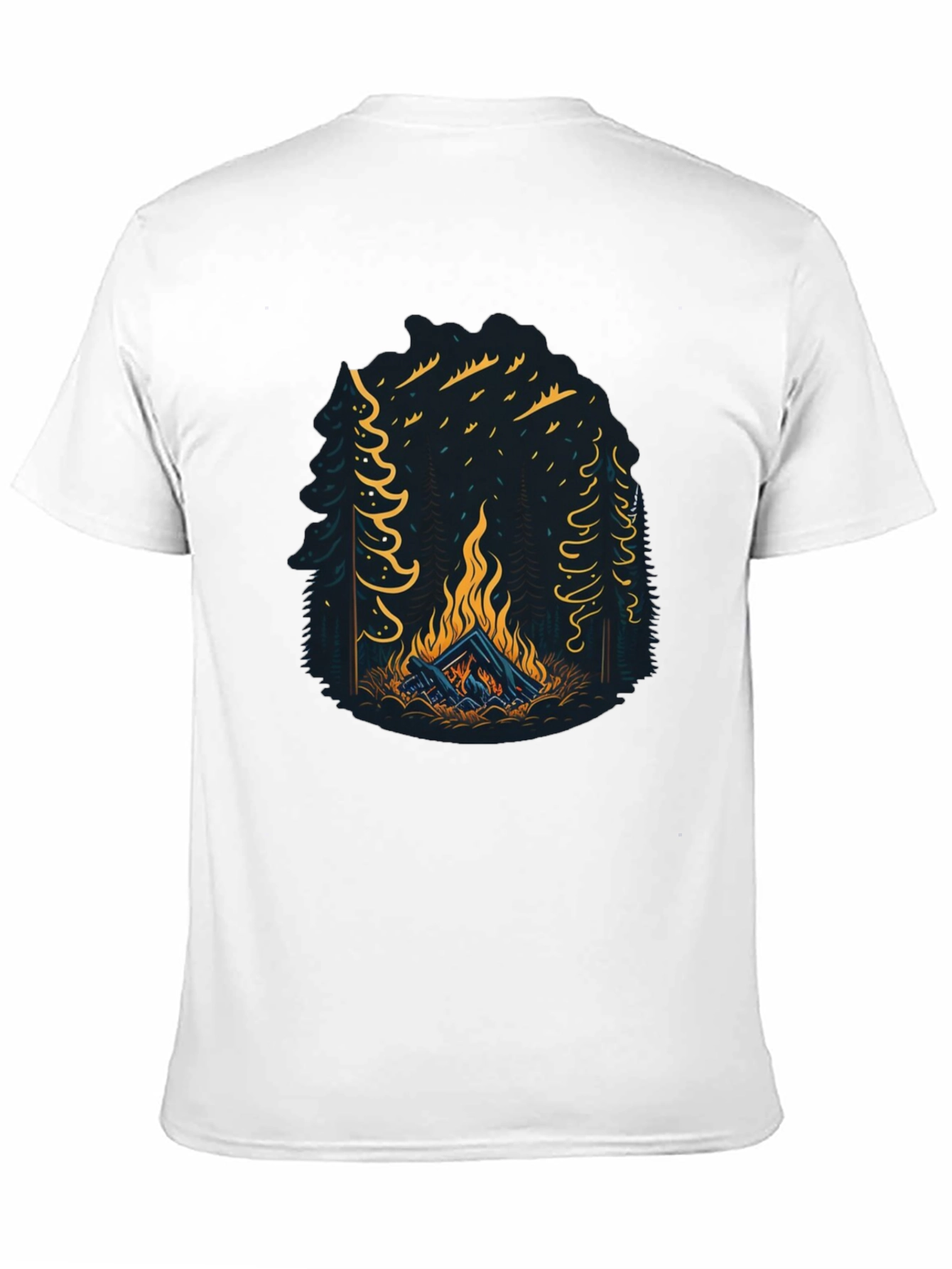 Campfire Graphic Tee - Adventure Awaits