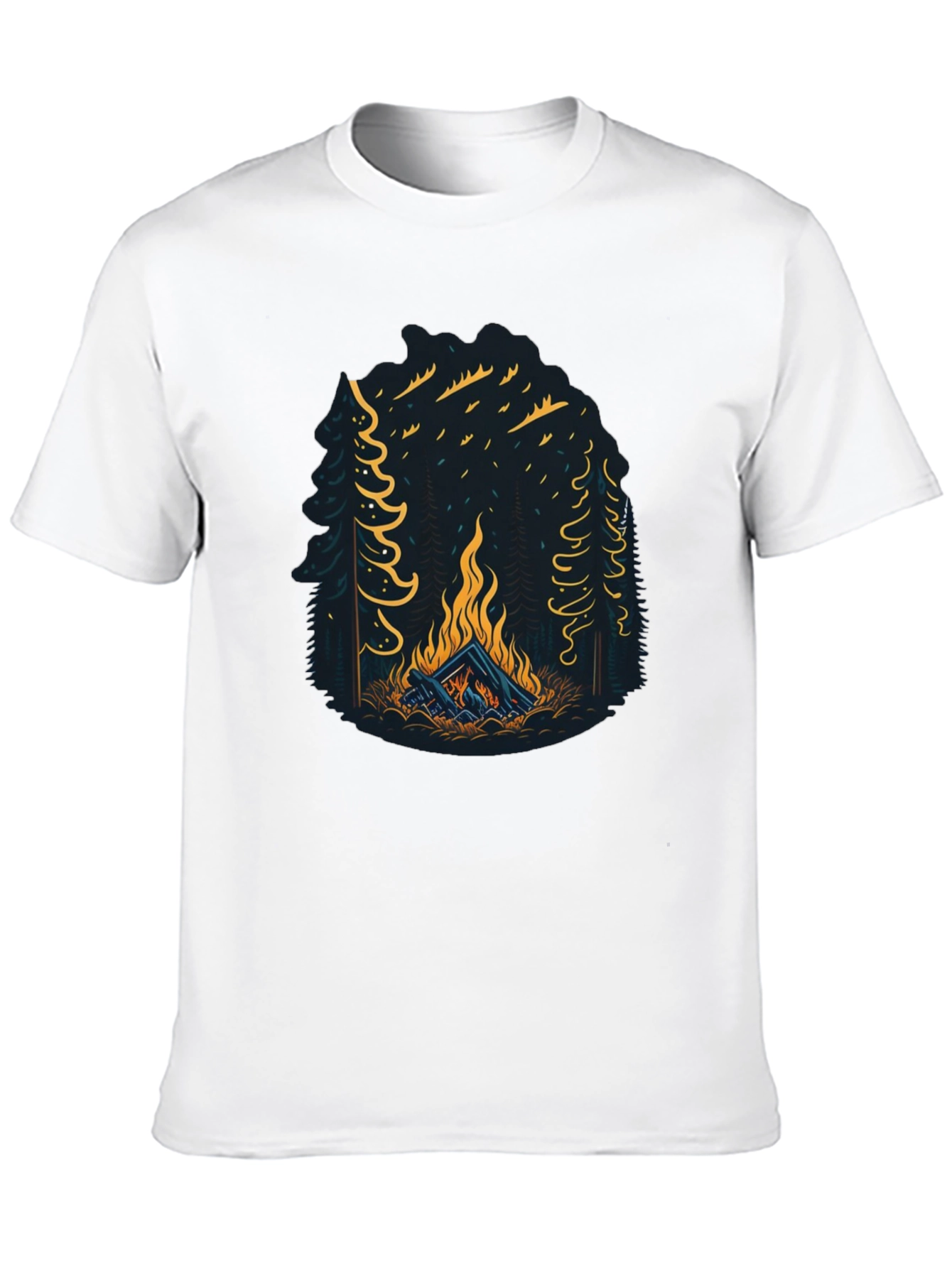Campfire Graphic Tee - Adventure Awaits