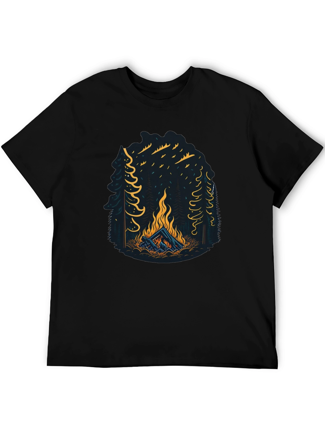 Campfire Graphic Tee - Adventure Awaits