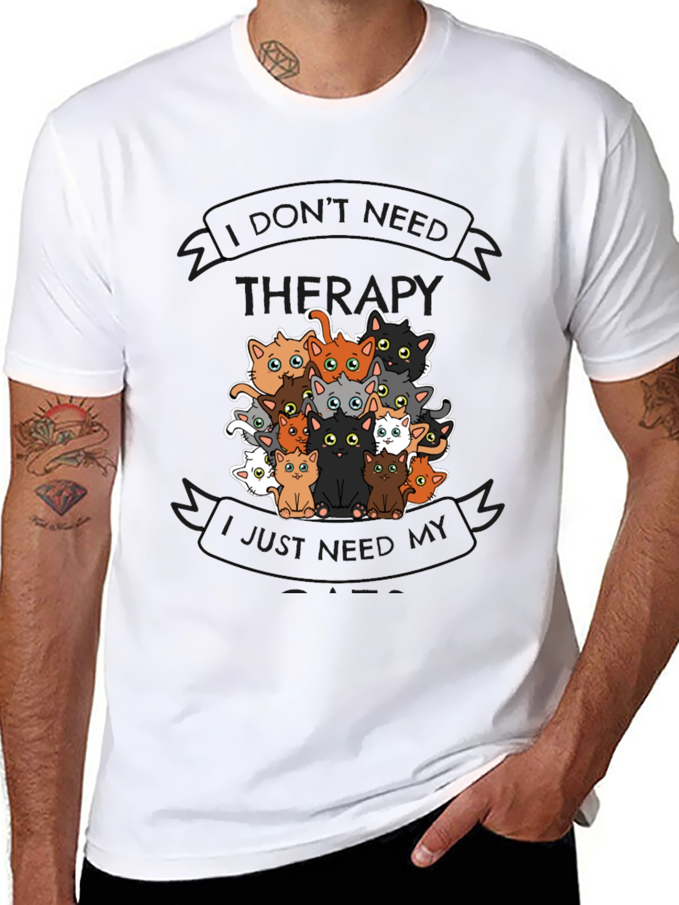 I Dont Need Therapy Cats T-Shirt