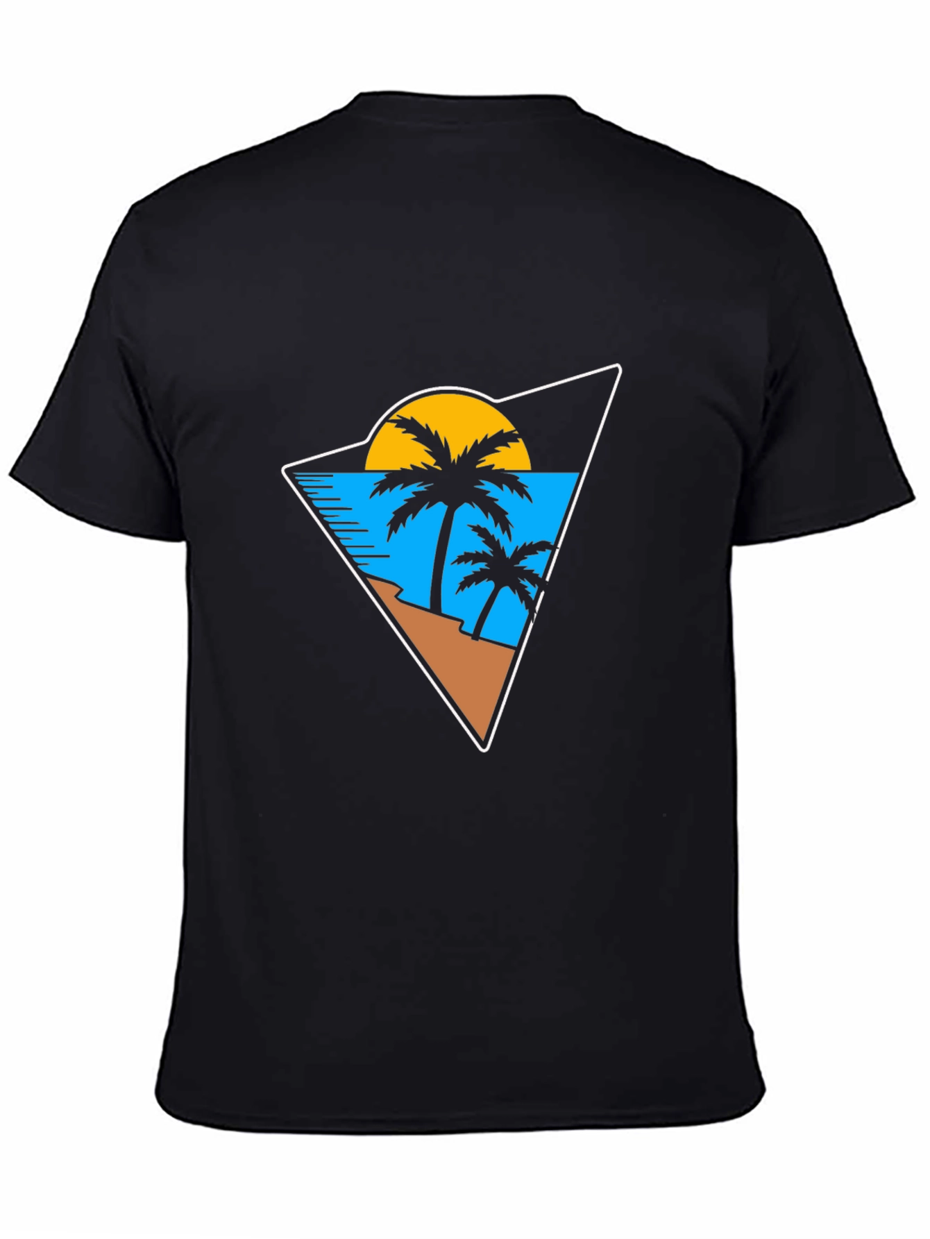 Tropical Beach Graphic T-Shirt