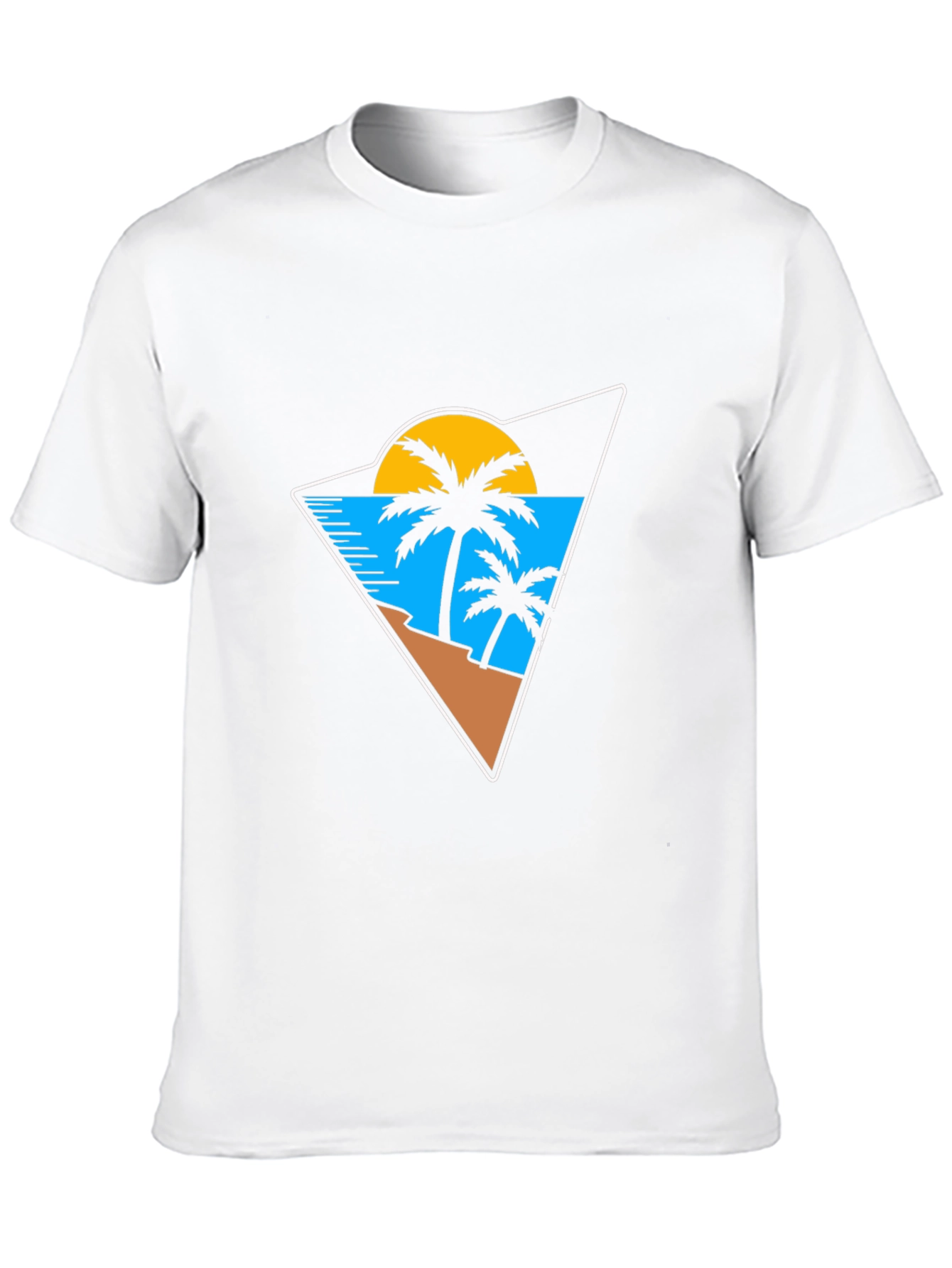 Tropical Beach Graphic T-Shirt