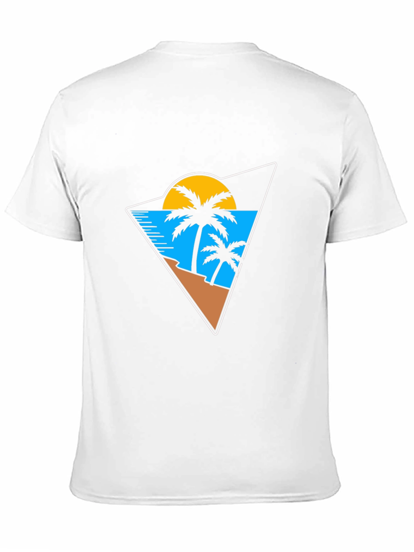 Tropical Beach Graphic T-Shirt