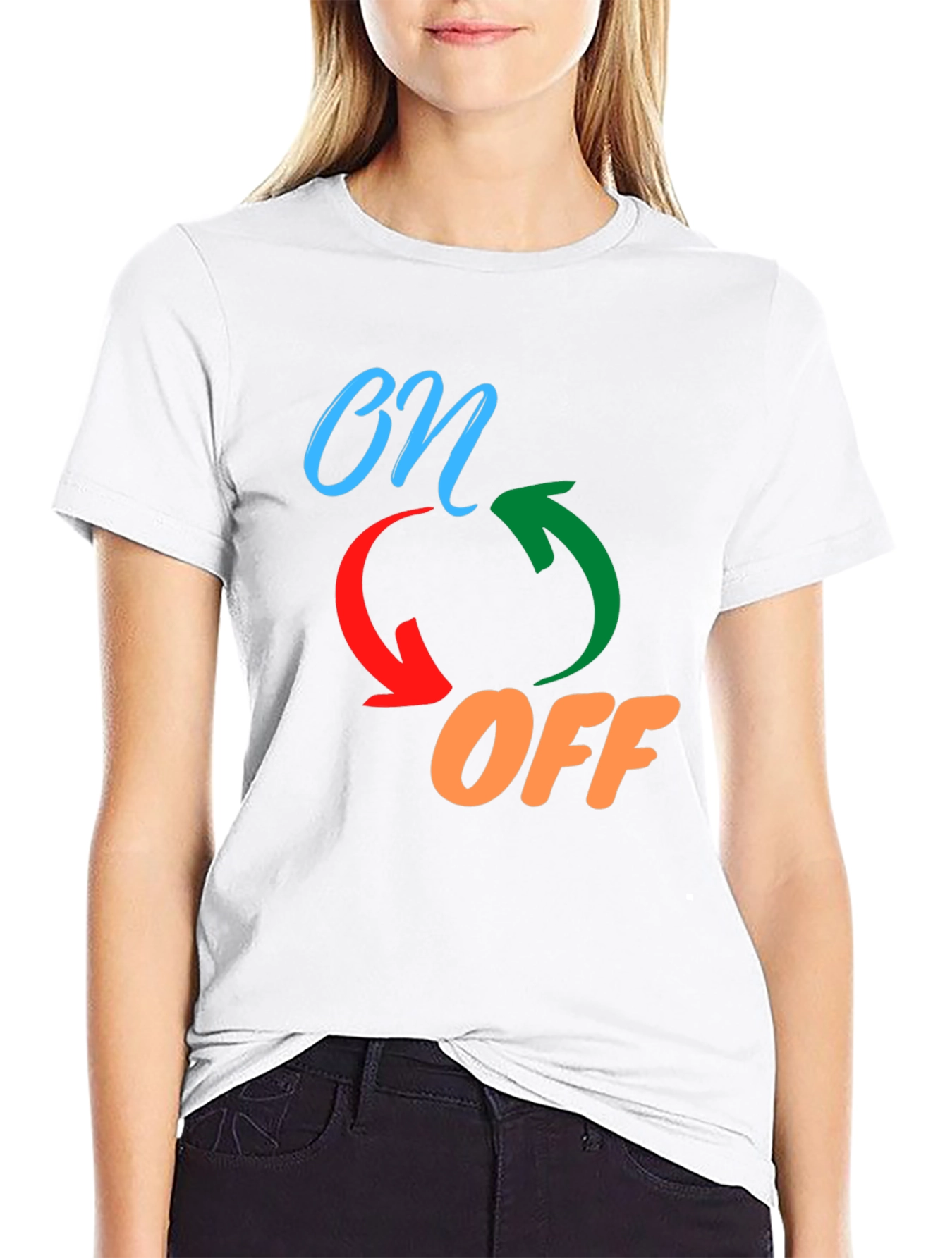 On/Off Graphic Print Tee