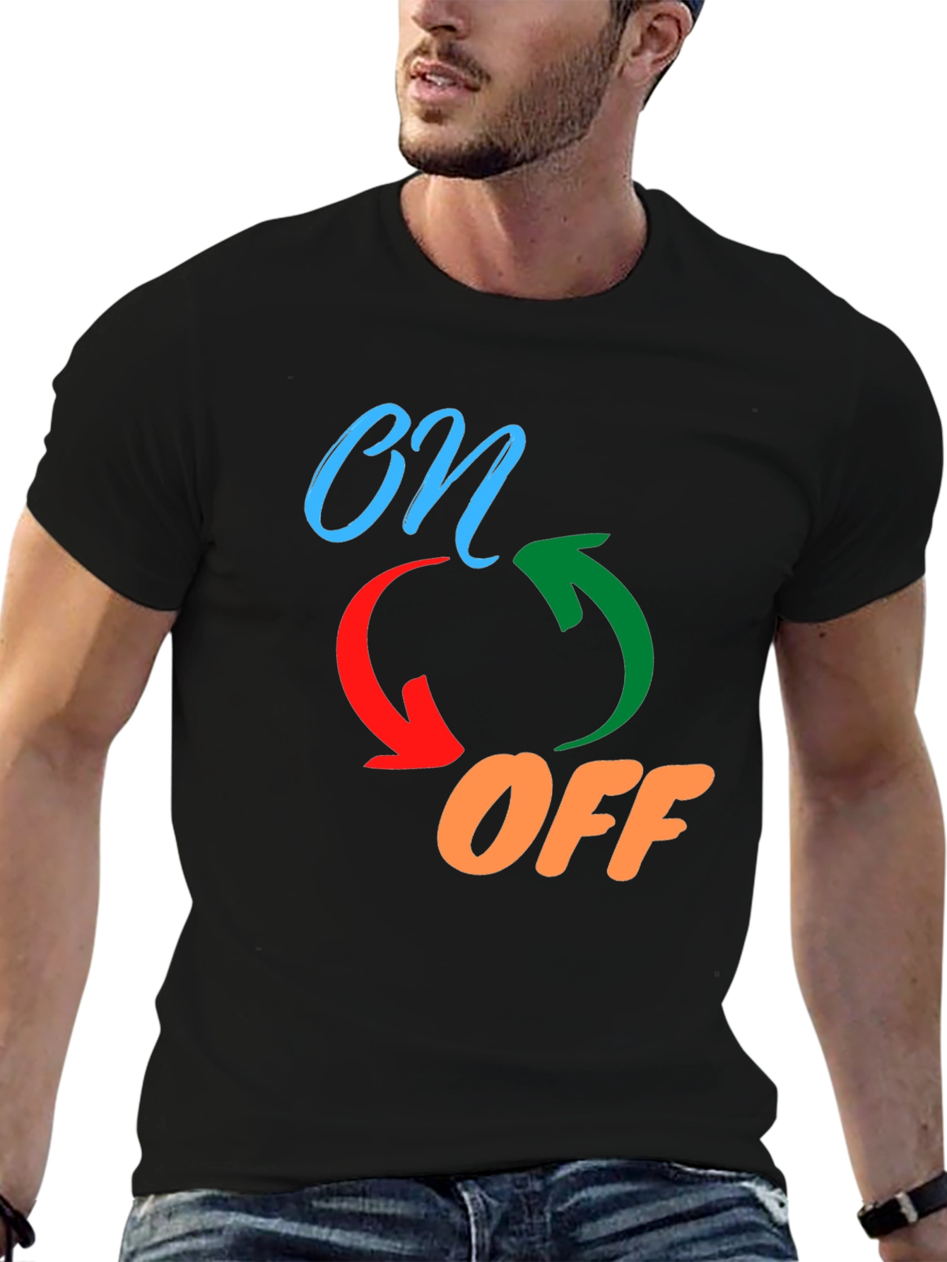 On/Off Graphic Print Tee