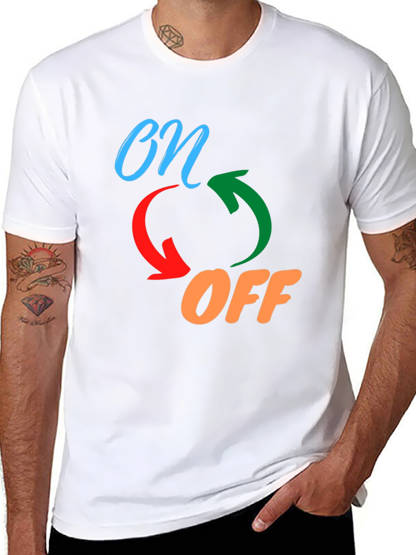 On/Off Graphic Print Tee