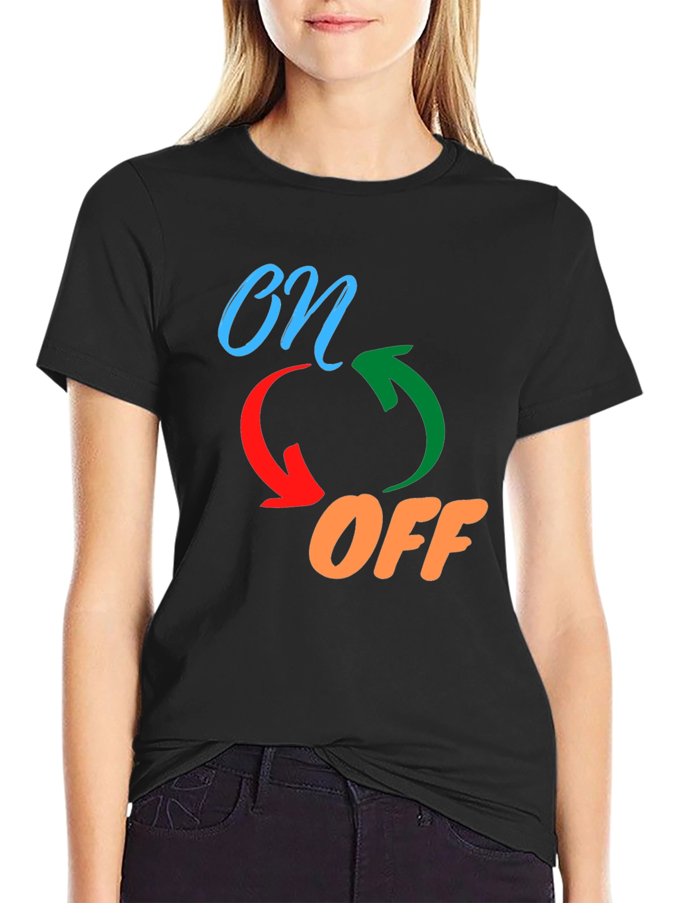 On/Off Graphic Print Tee
