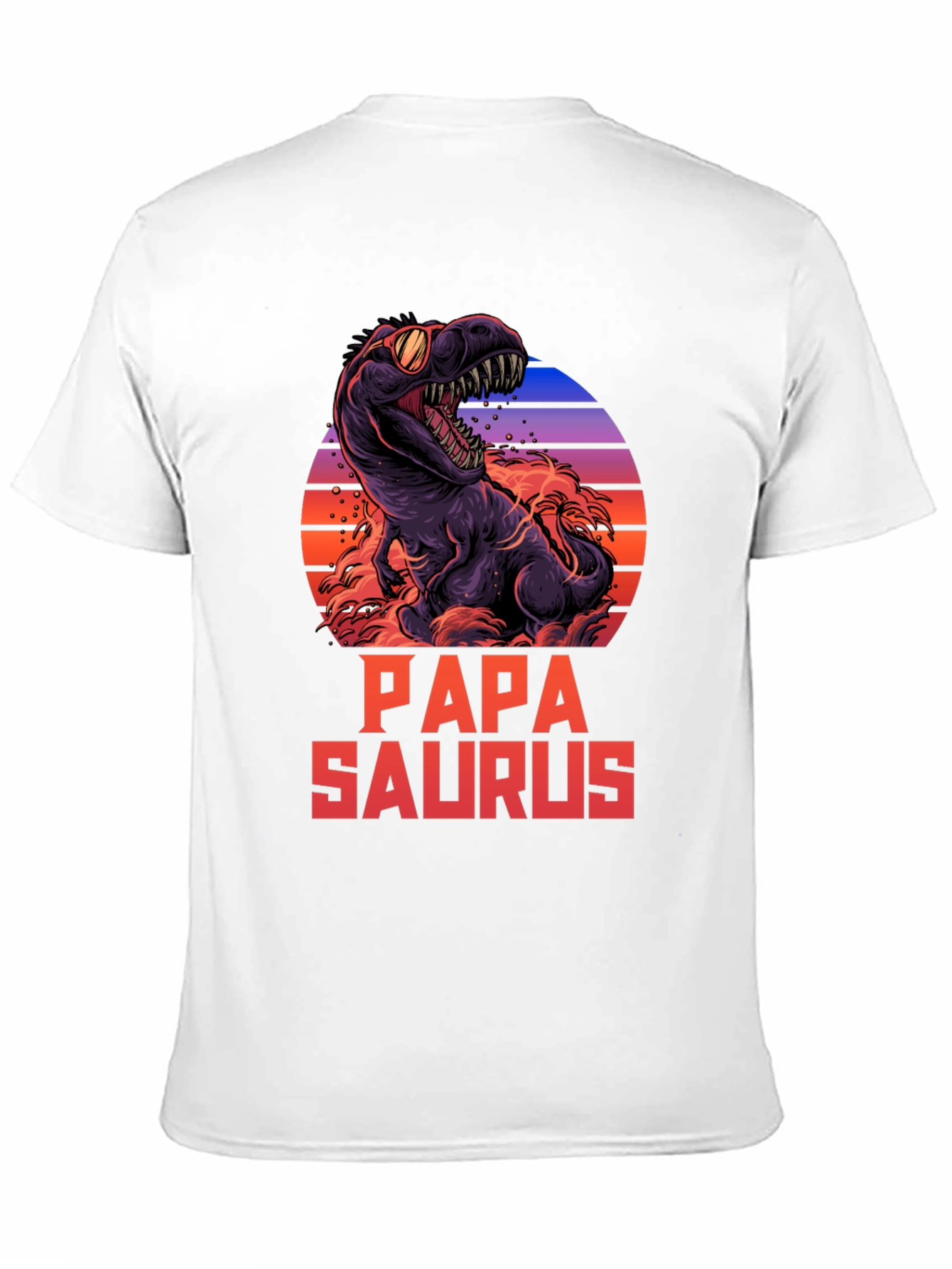 Papa Saurus T-Shirt Dinosaur Dad Tee