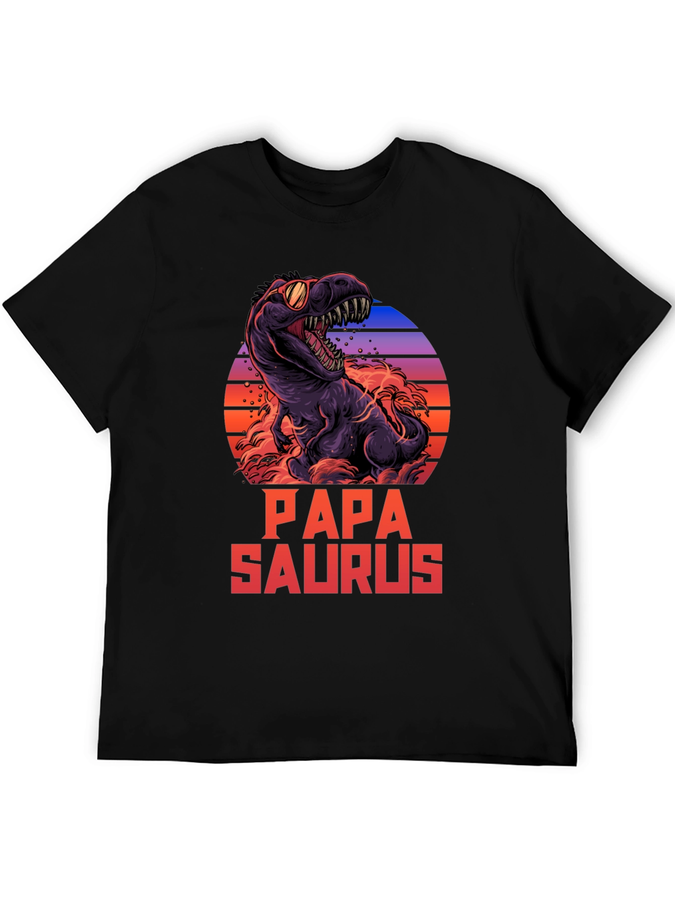 Papa Saurus T-Shirt Dinosaur Dad Tee