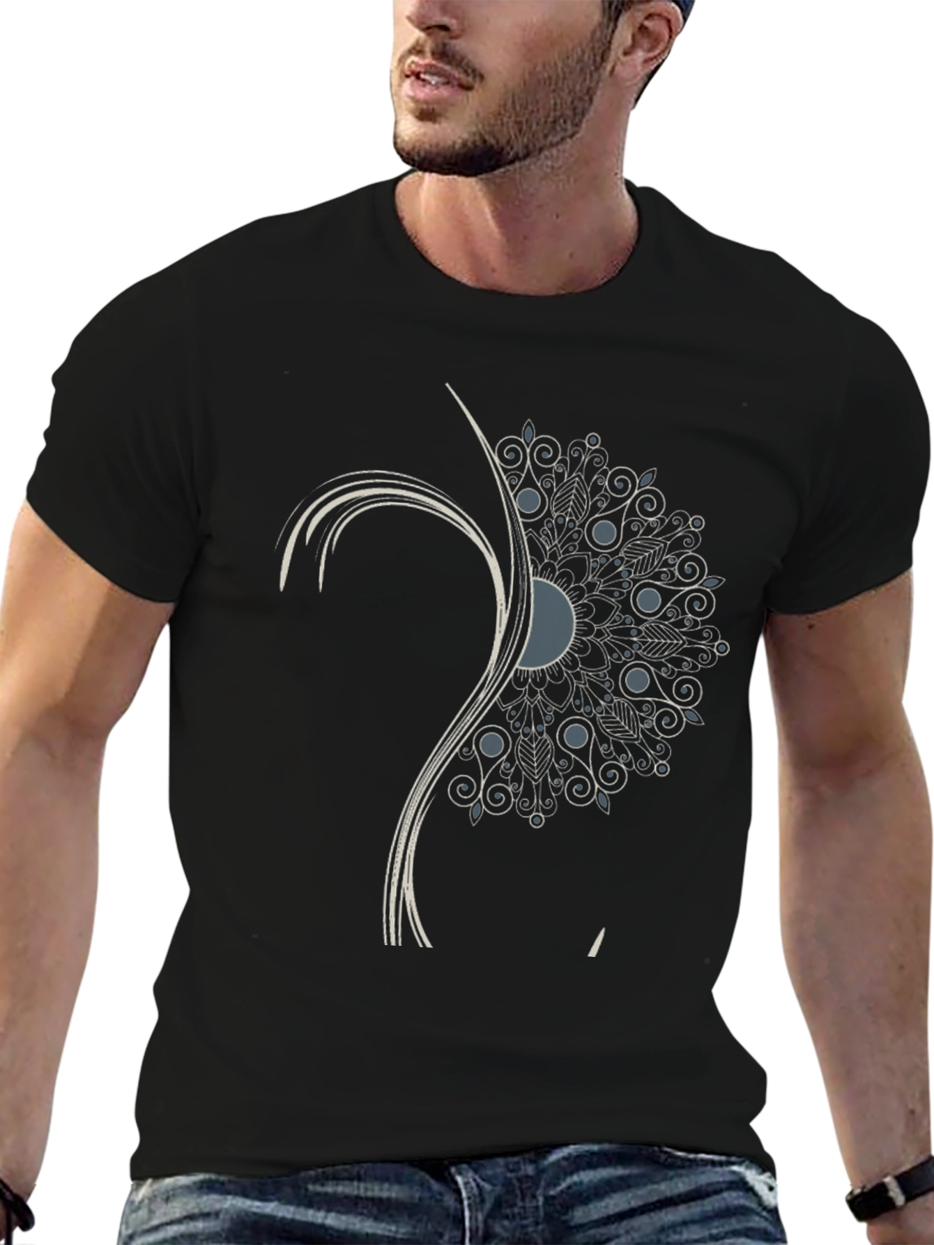 Unique Mandala Graphic T-Shirt