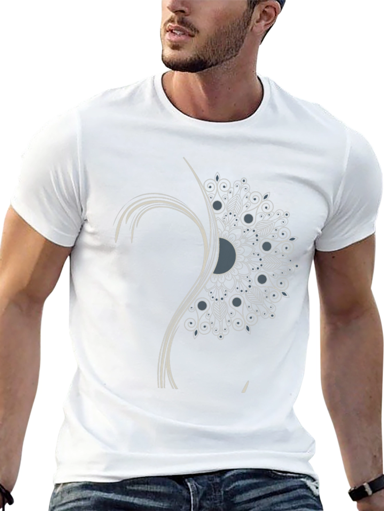 Unique Mandala Graphic T-Shirt