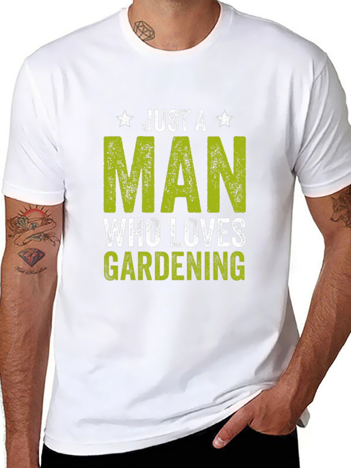 Just a Man Who Loves Gardening T-Shirt