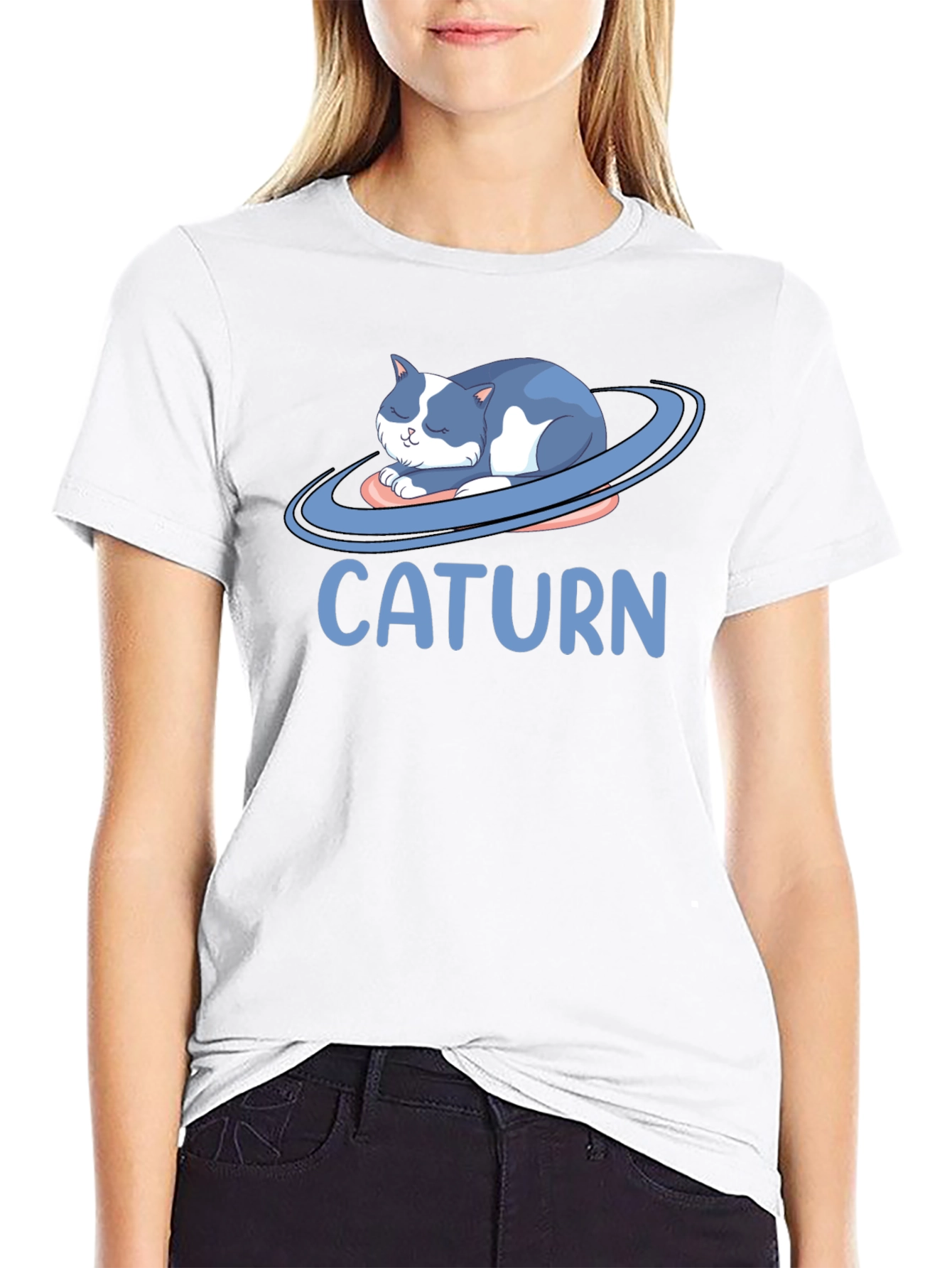 Caturrn Graphic T-Shirt - Cat Planet Design