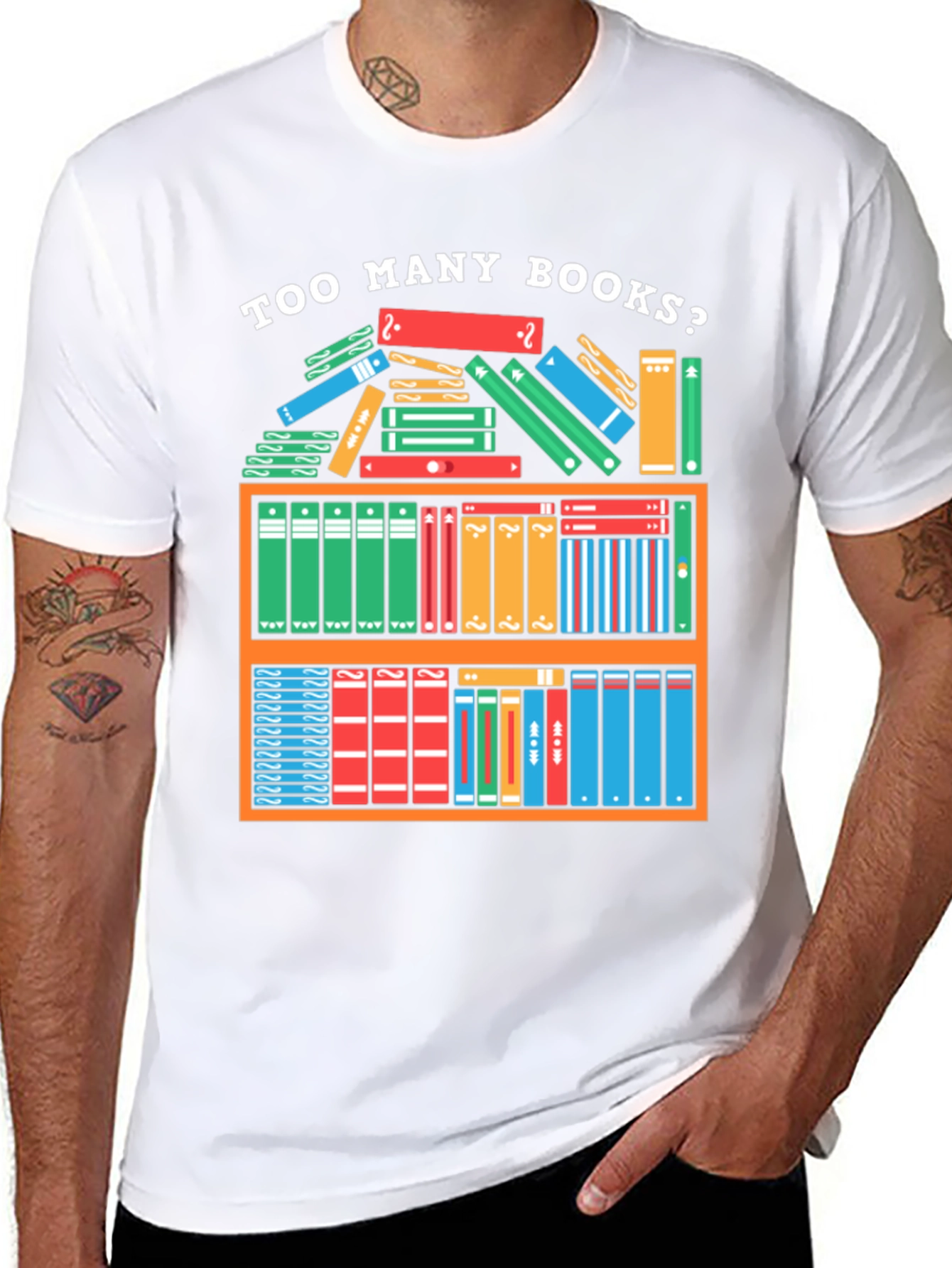 Too Many Books T-Shirt - Reader Gift