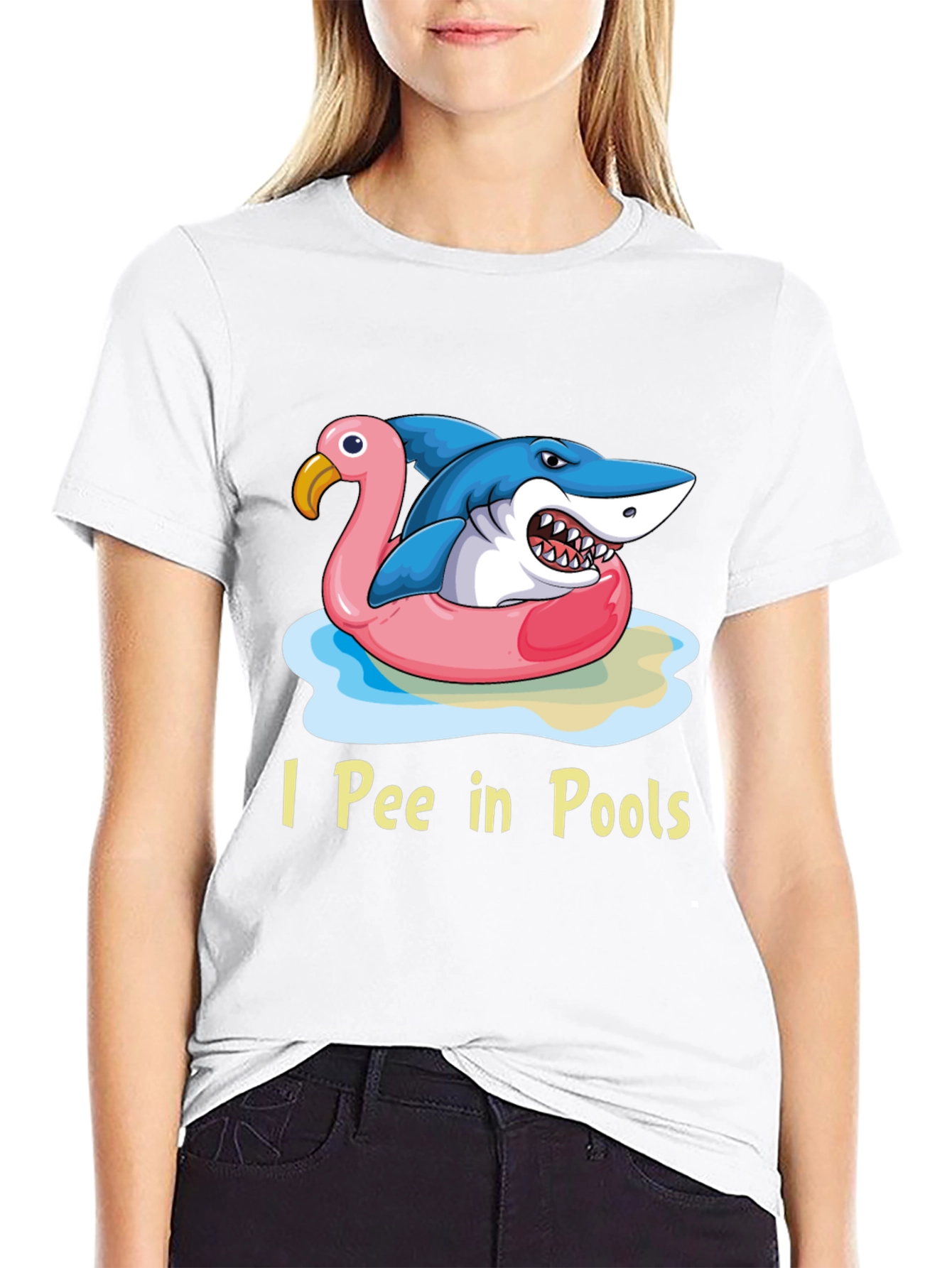 I Pee in Pools Shark T-Shirt