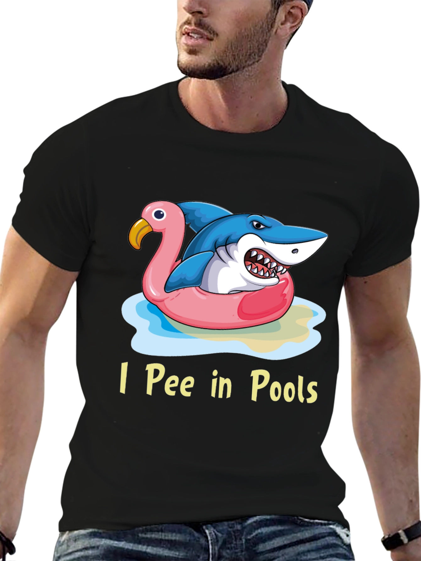 I Pee in Pools Shark T-Shirt