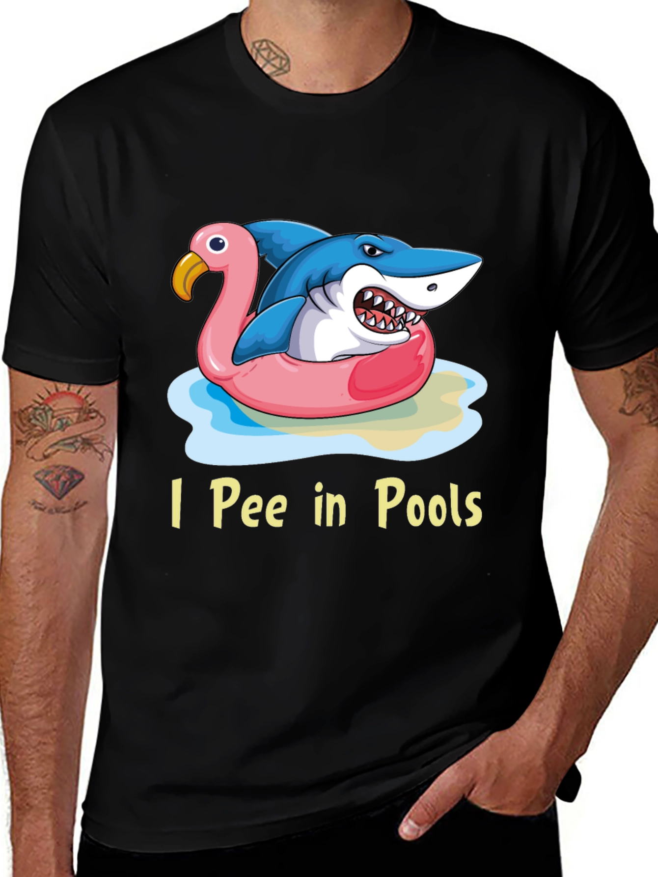 I Pee in Pools Shark T-Shirt