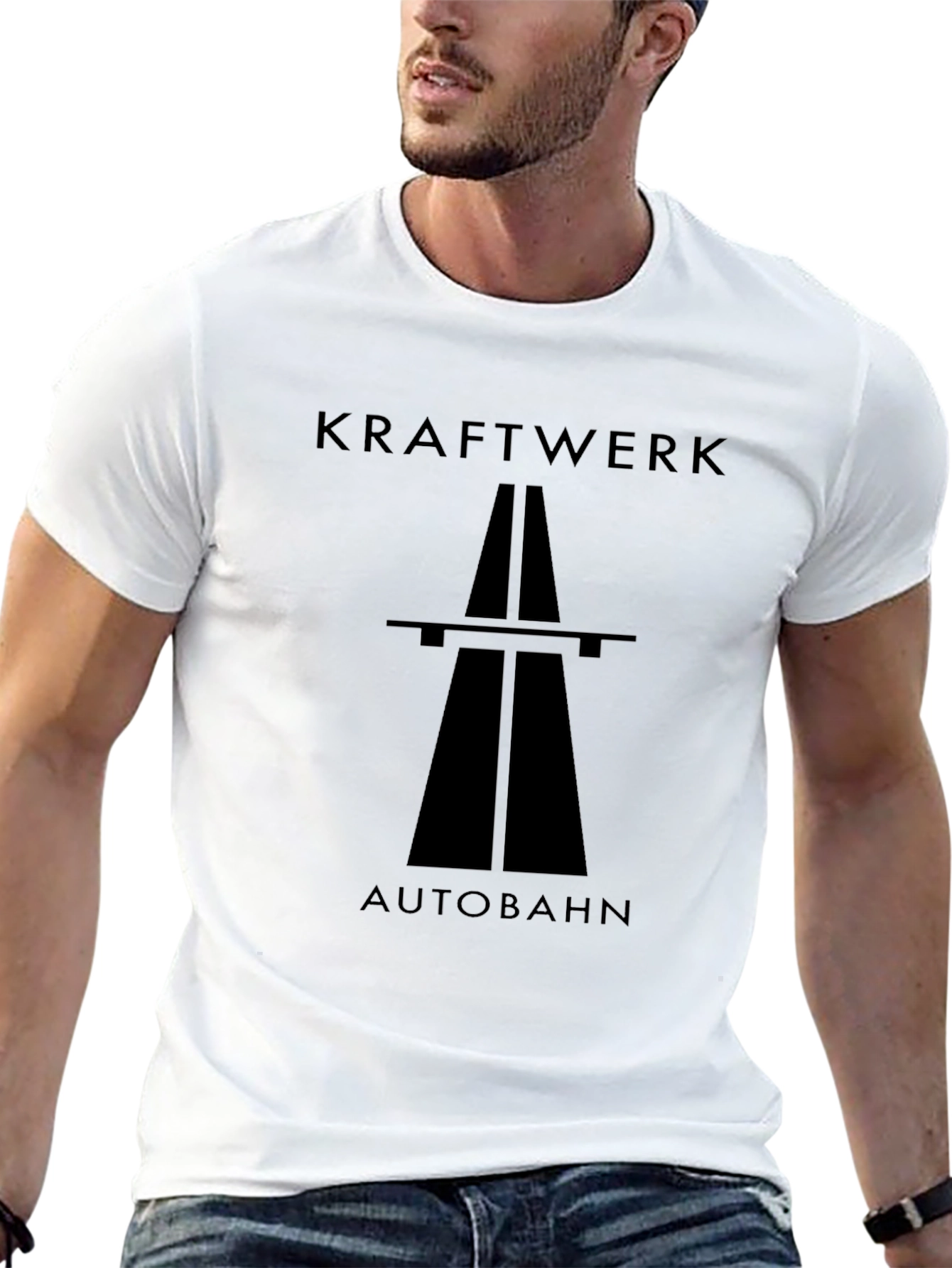 Kraftwerk Autobahn Black T-Shirt - Classic Album Cover