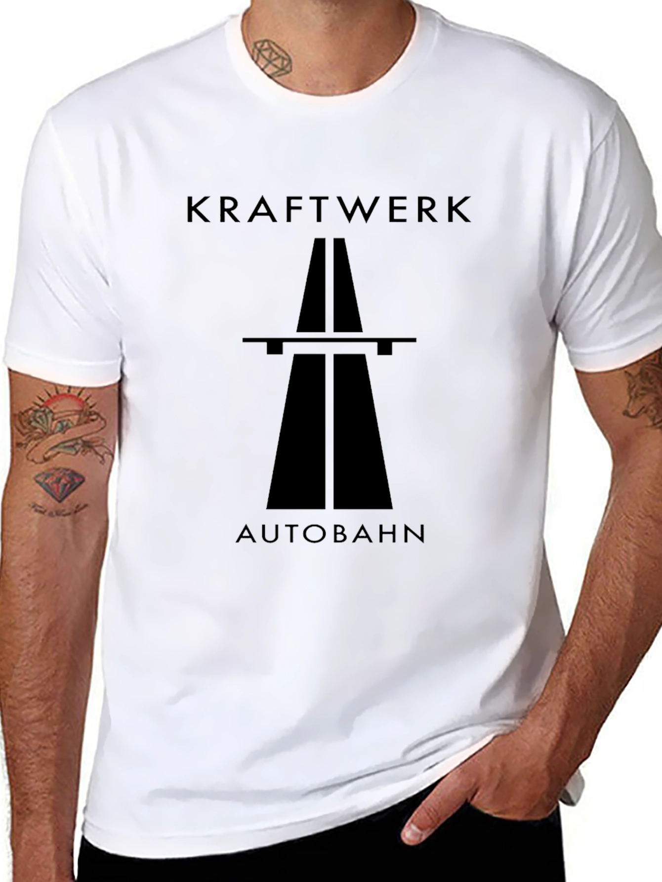 Kraftwerk Autobahn Black T-Shirt - Classic Album Cover