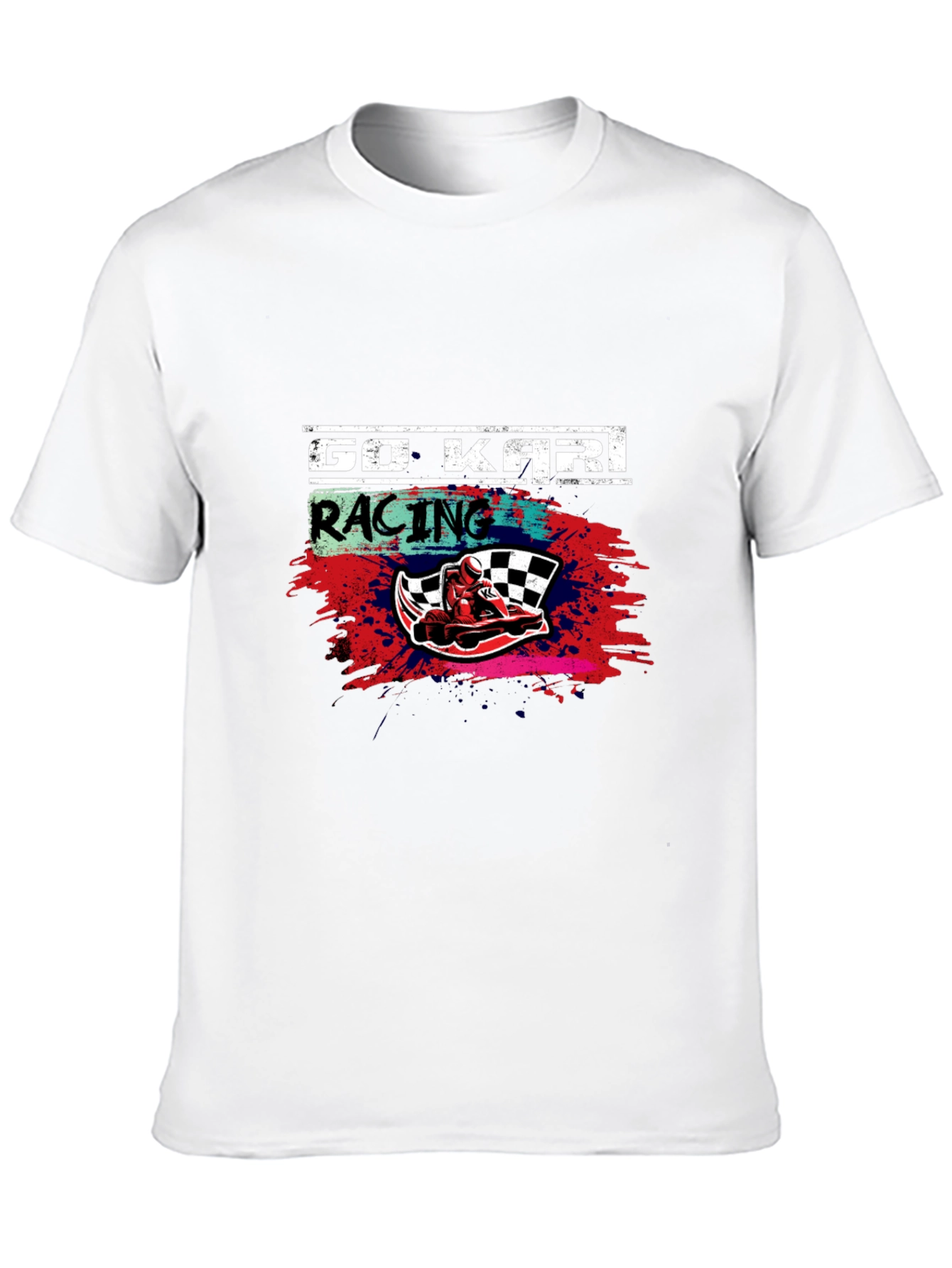 Go Kart Racing Graphic Tee - Black