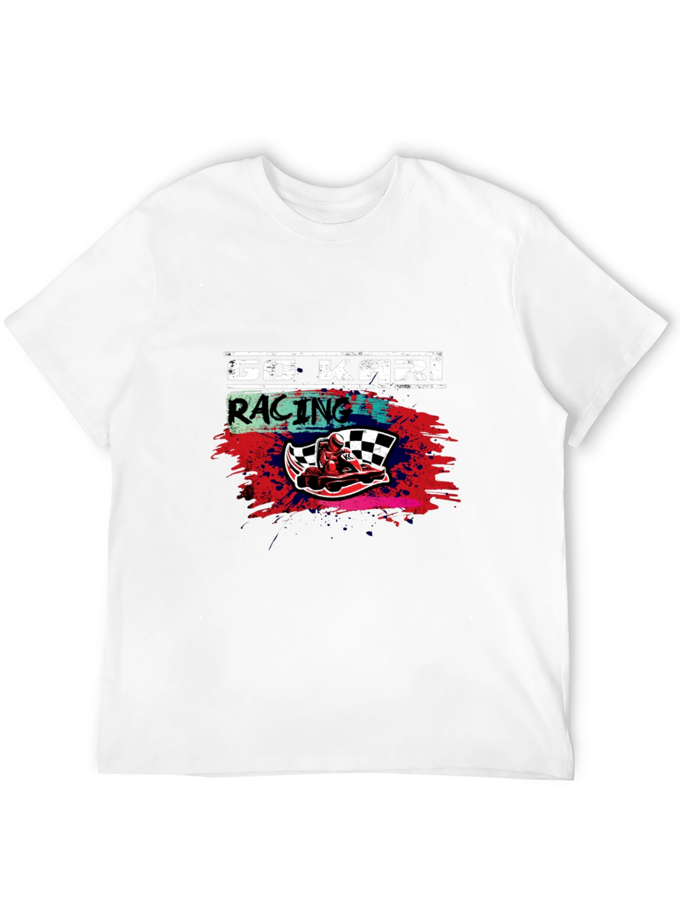 Go Kart Racing Graphic Tee - Black