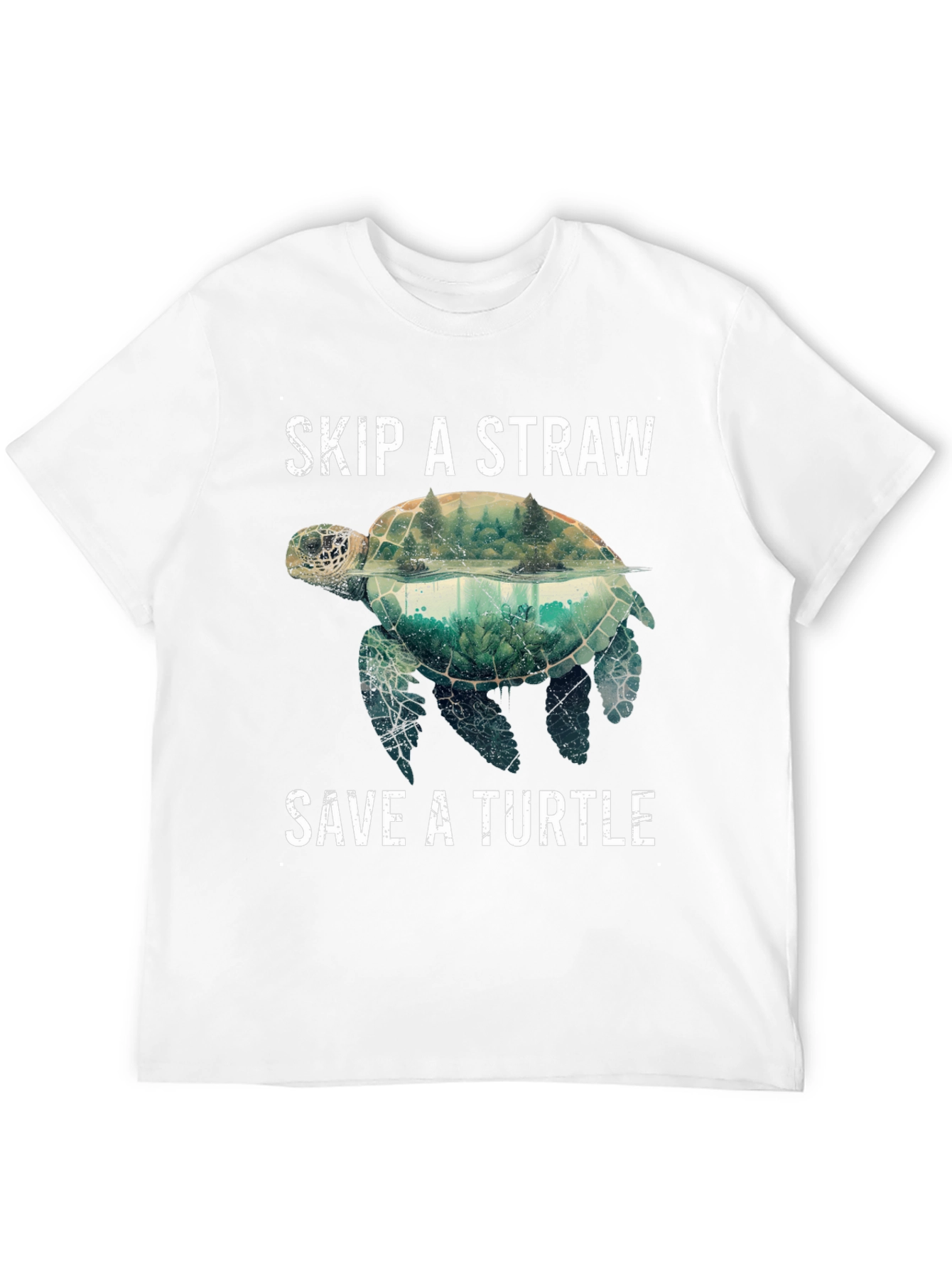 Skip A Straw Save A Turtle Graphic Tee