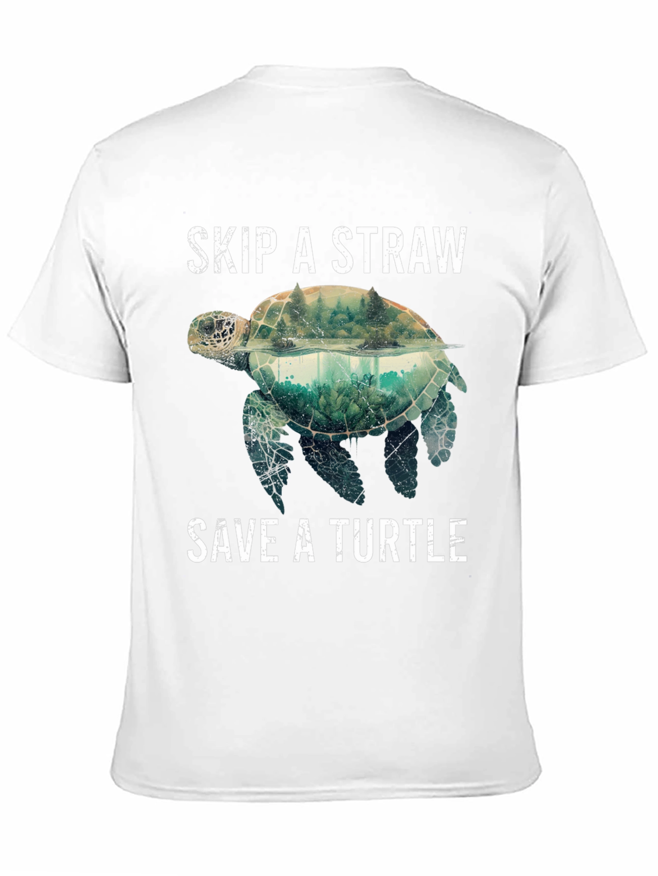 Skip A Straw Save A Turtle Graphic Tee