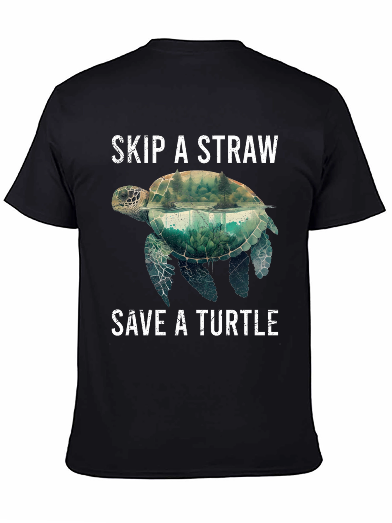 Skip A Straw Save A Turtle Graphic Tee
