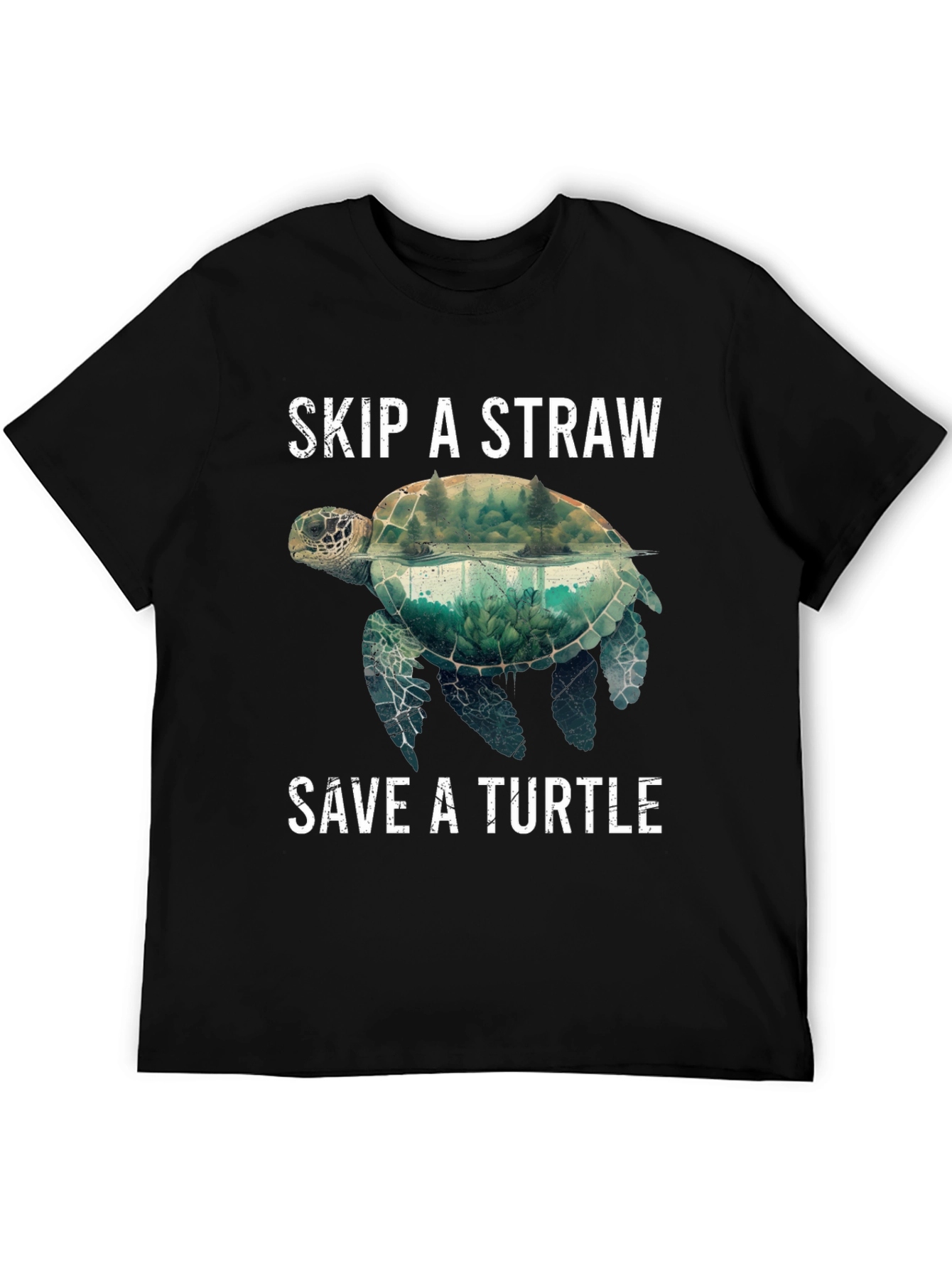 Skip A Straw Save A Turtle Graphic Tee