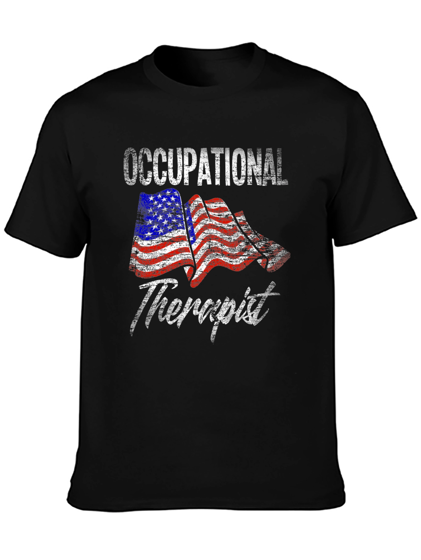 Occupational Therapist American Flag Graphic Tee