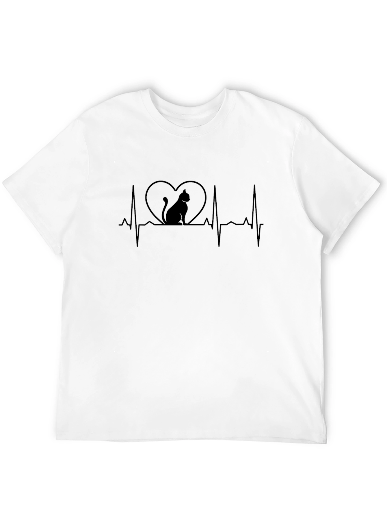 Cat Lover Heartbeat T-Shirt