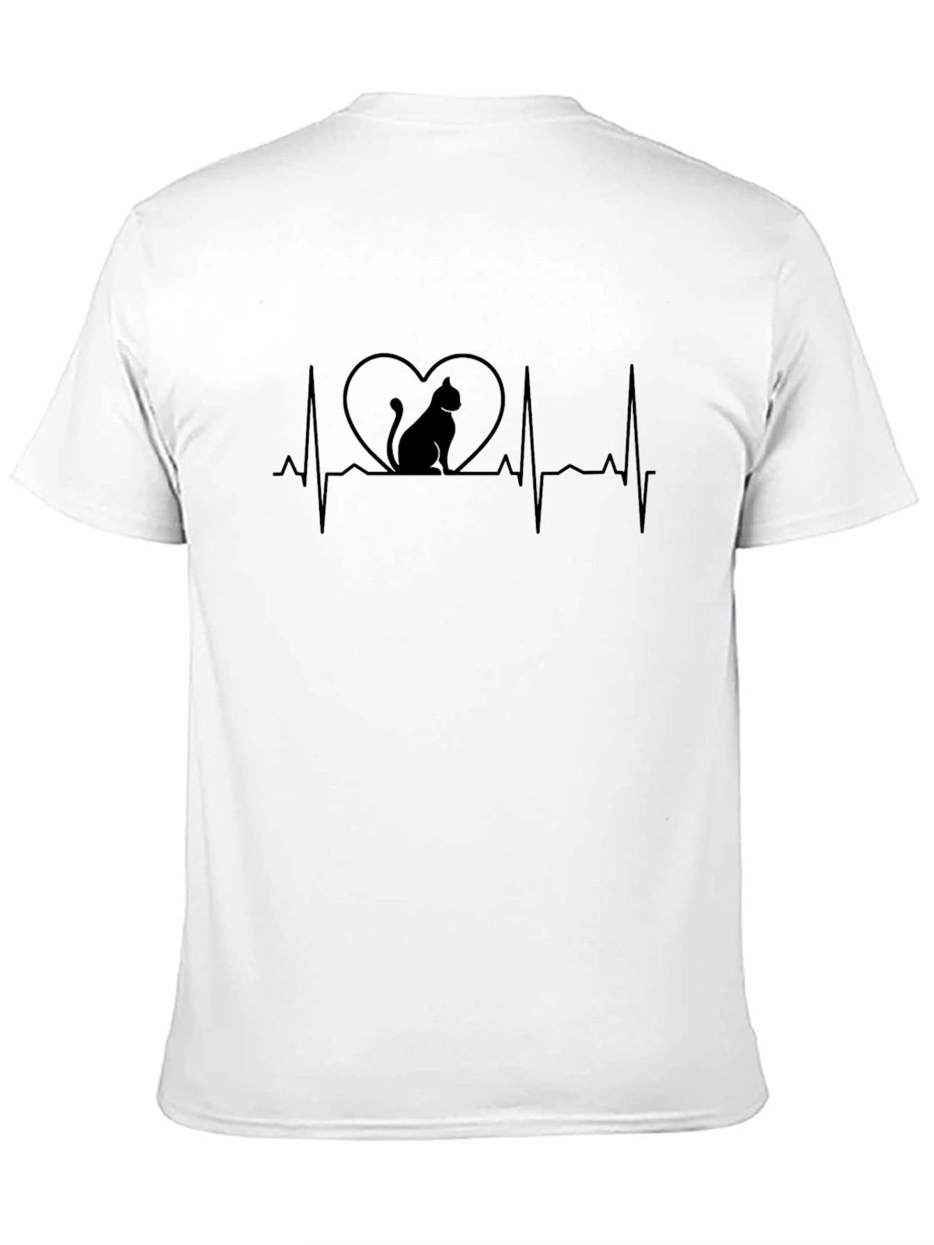 Cat Lover Heartbeat T-Shirt