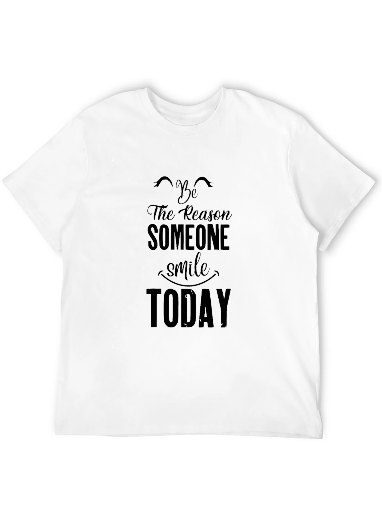 Black Graphic Tee - Be The Reason Someone Smiles