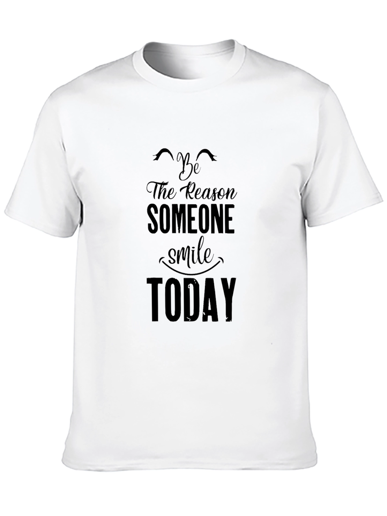 Black Graphic Tee - Be The Reason Someone Smiles