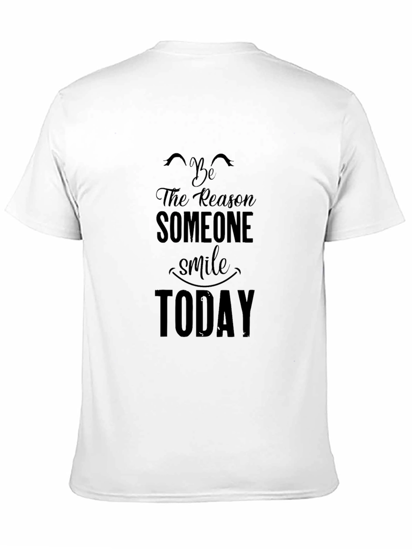 Black Graphic Tee - Be The Reason Someone Smiles