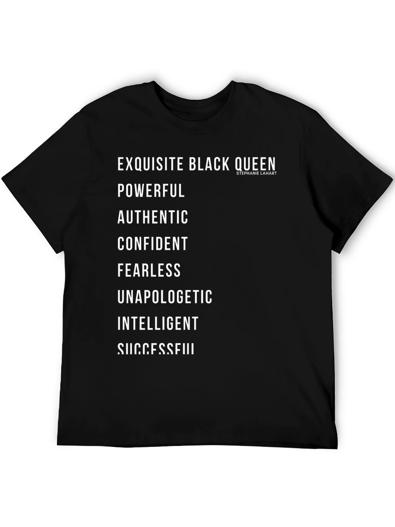 Exquisite Black Queen T-Shirt - Powerful Confident Authentic