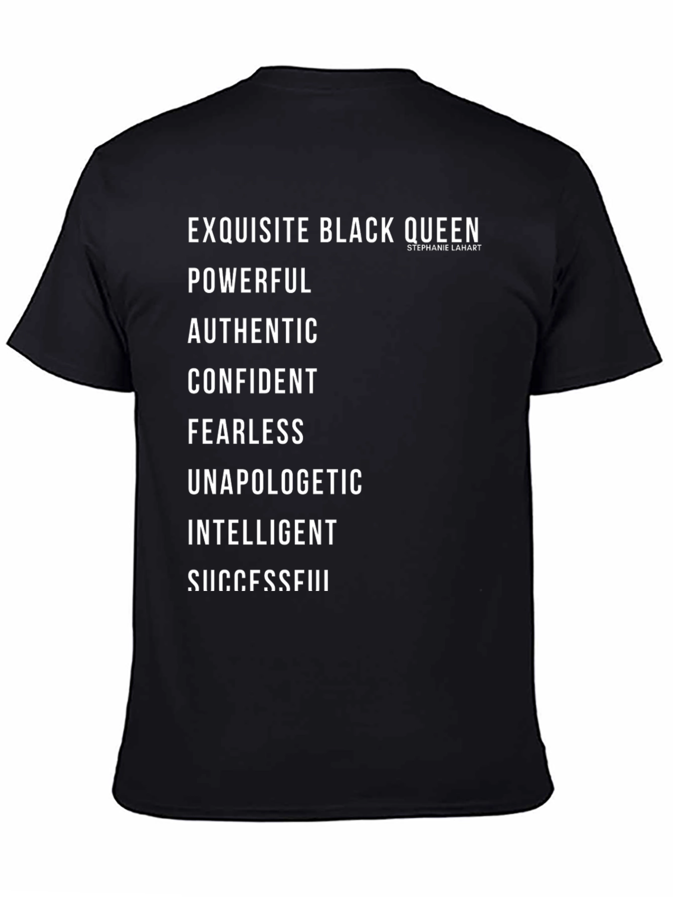 Exquisite Black Queen T-Shirt - Powerful Confident Authentic