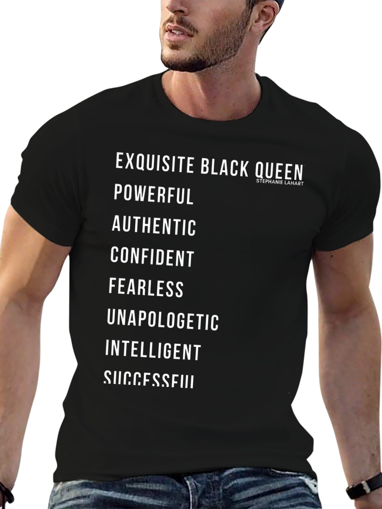 Exquisite Black Queen T-Shirt - Powerful Confident Authentic