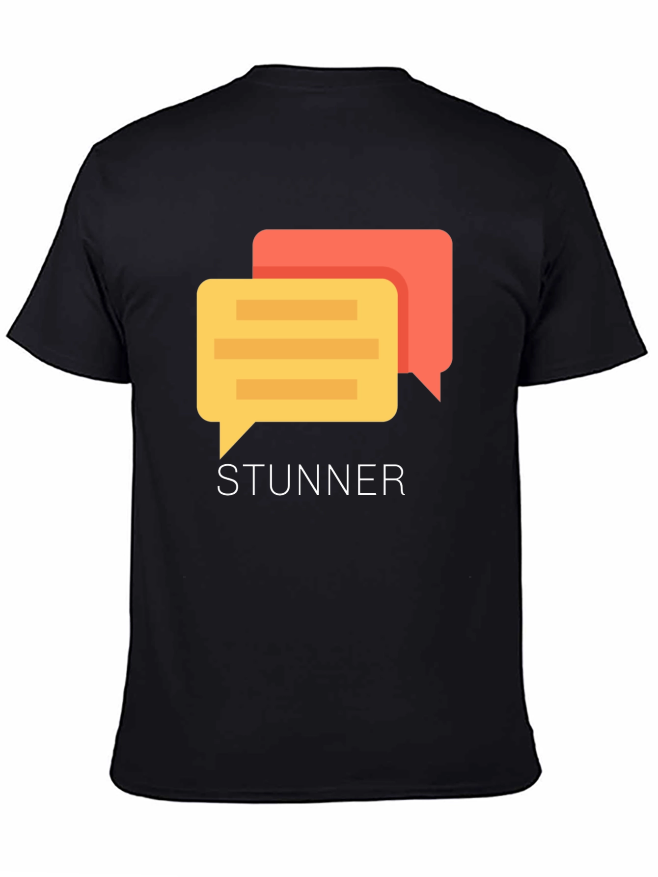 Stunner Chat Bubble Graphic T-Shirt - Modern Style