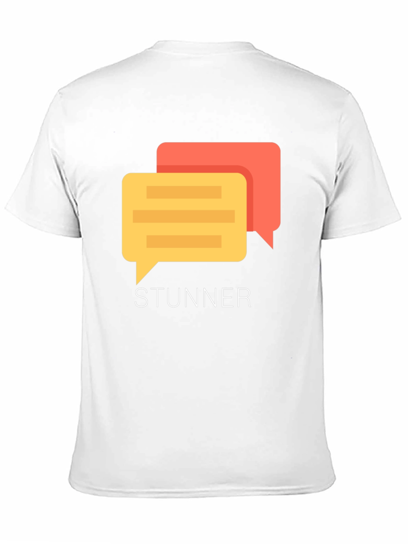Stunner Chat Bubble Graphic T-Shirt - Modern Style