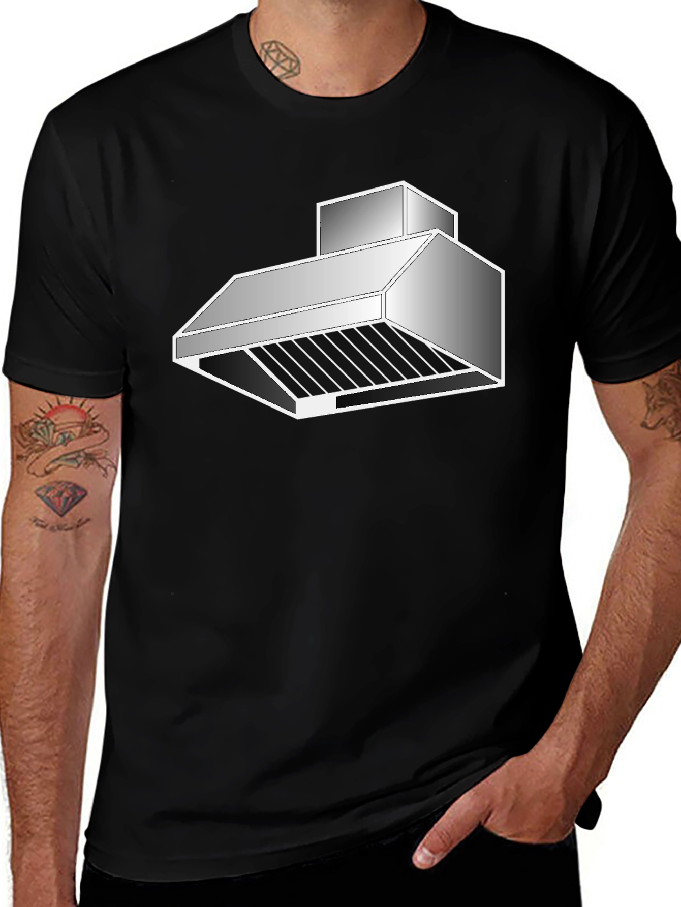 Novelty Range Hood T-Shirt - Quirky Kitchen Fan Tee