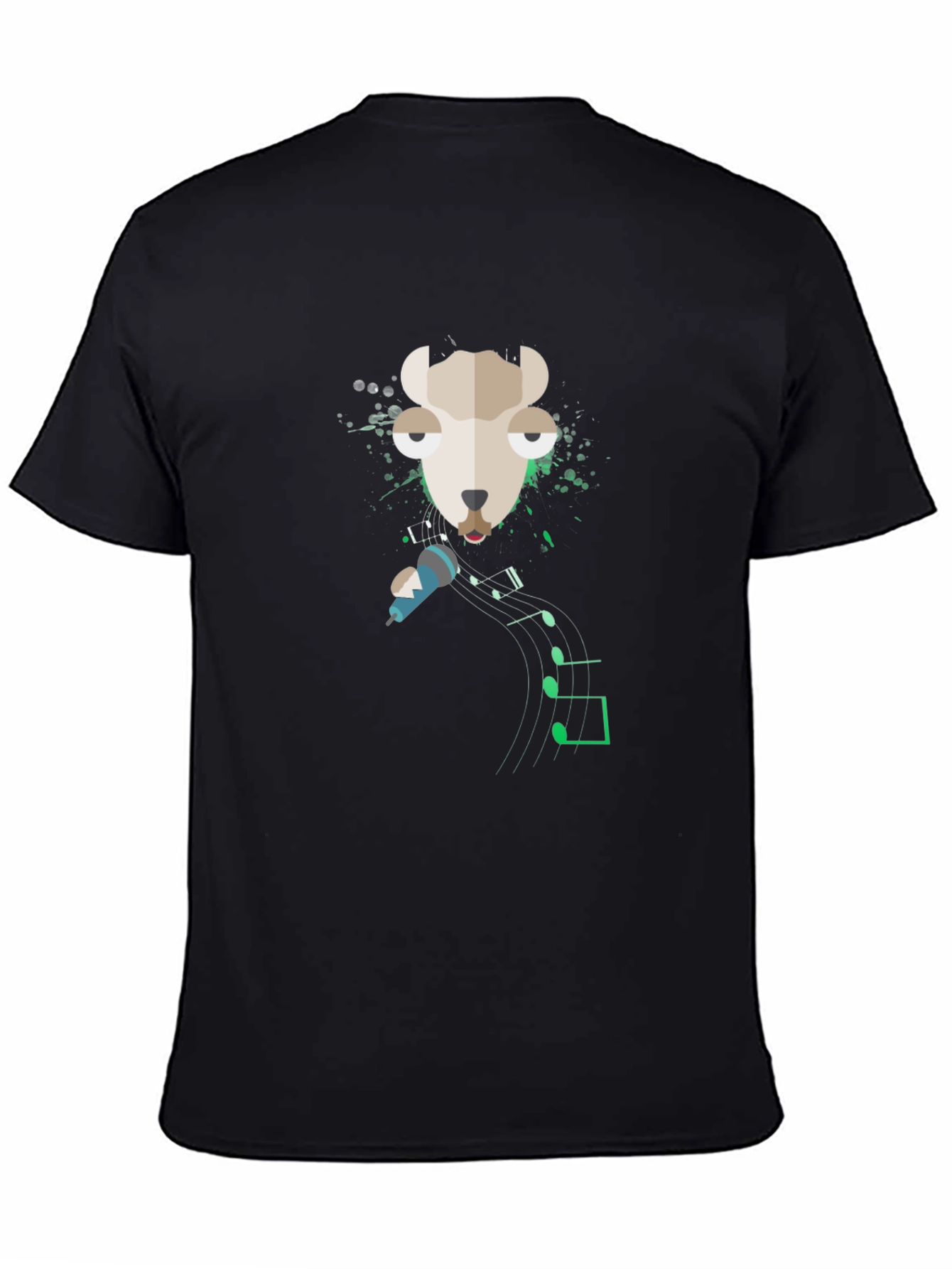 Singing Llama Graphic Tee - Cool Musical Design