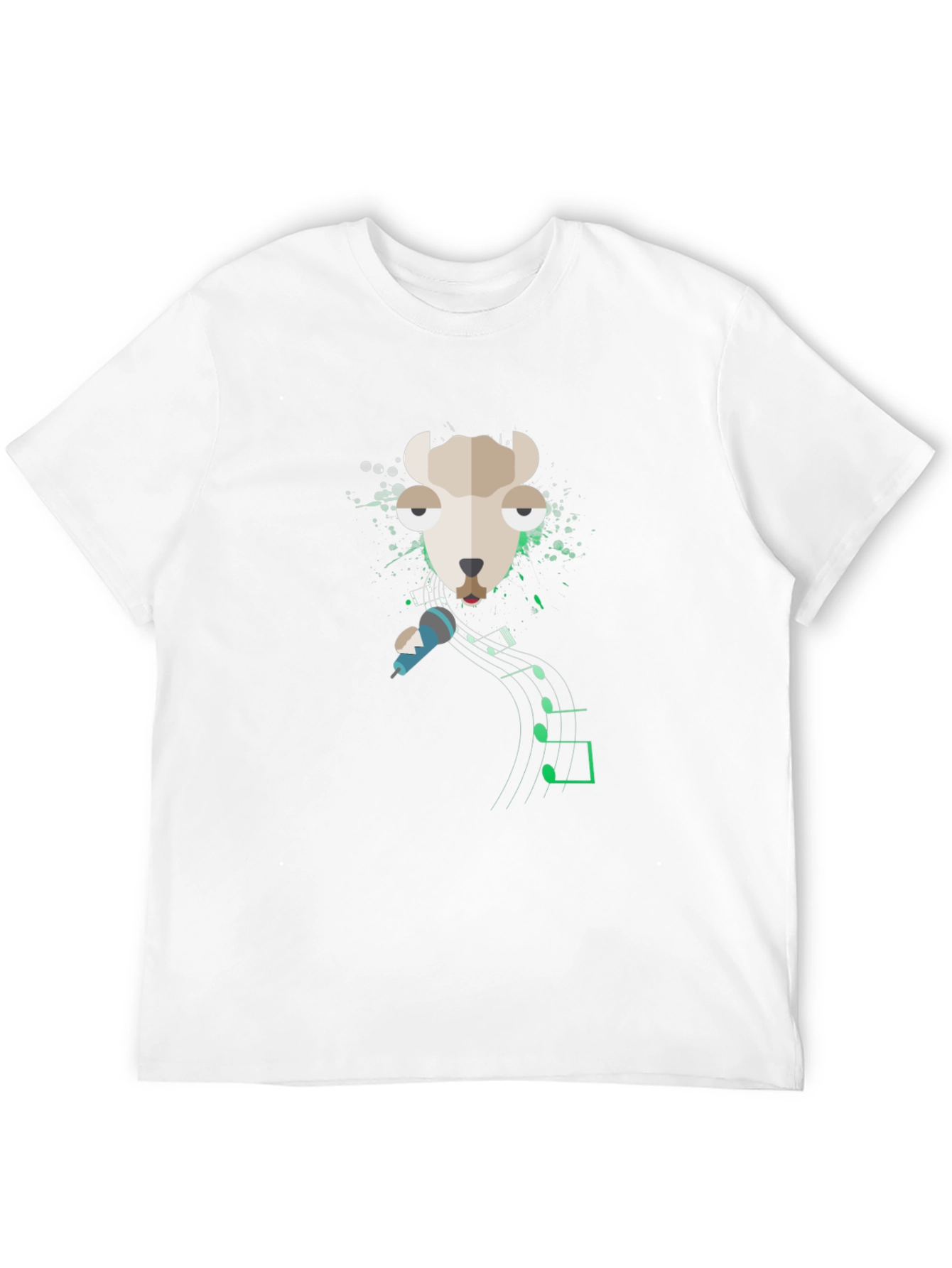 Singing Llama Graphic Tee - Cool Musical Design