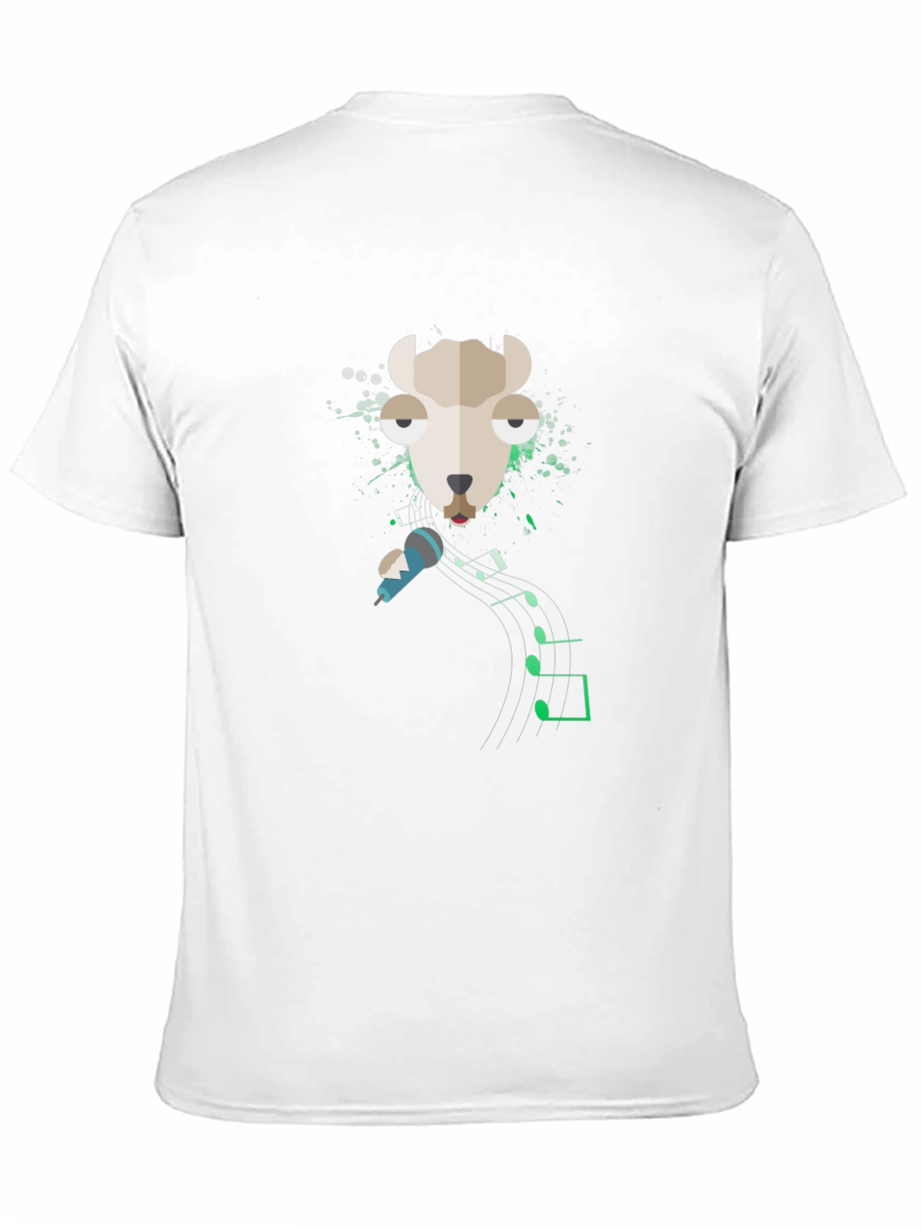 Singing Llama Graphic Tee - Cool Musical Design
