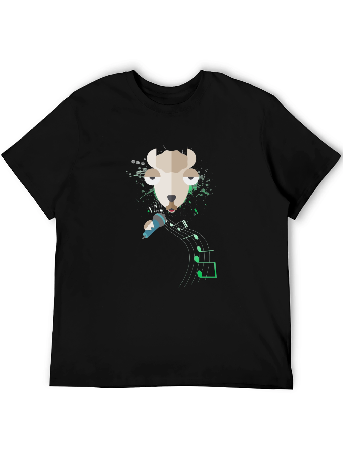 Singing Llama Graphic Tee - Cool Musical Design