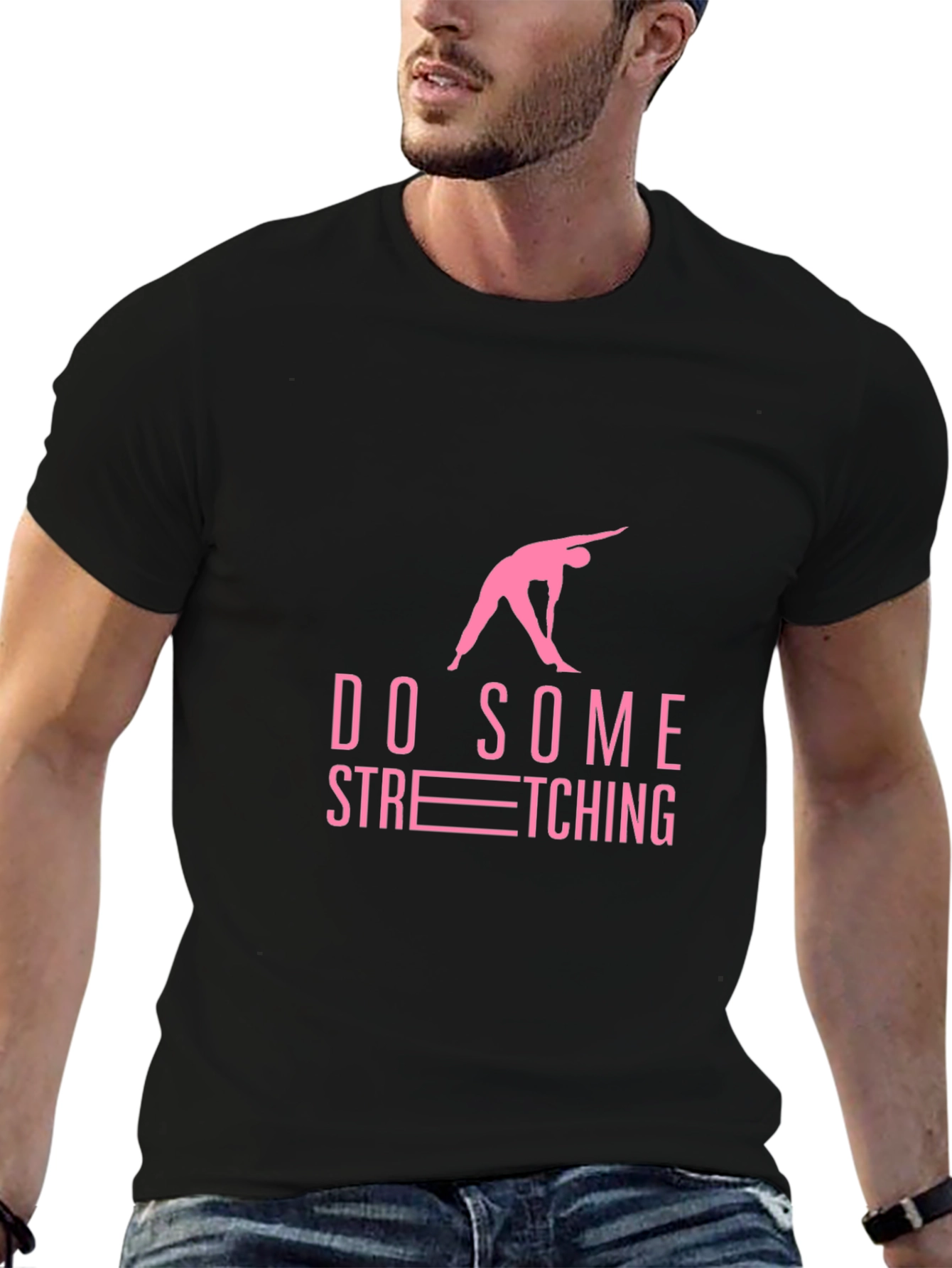 Stretch T-Shirt - Relaxed Fit Black Tee